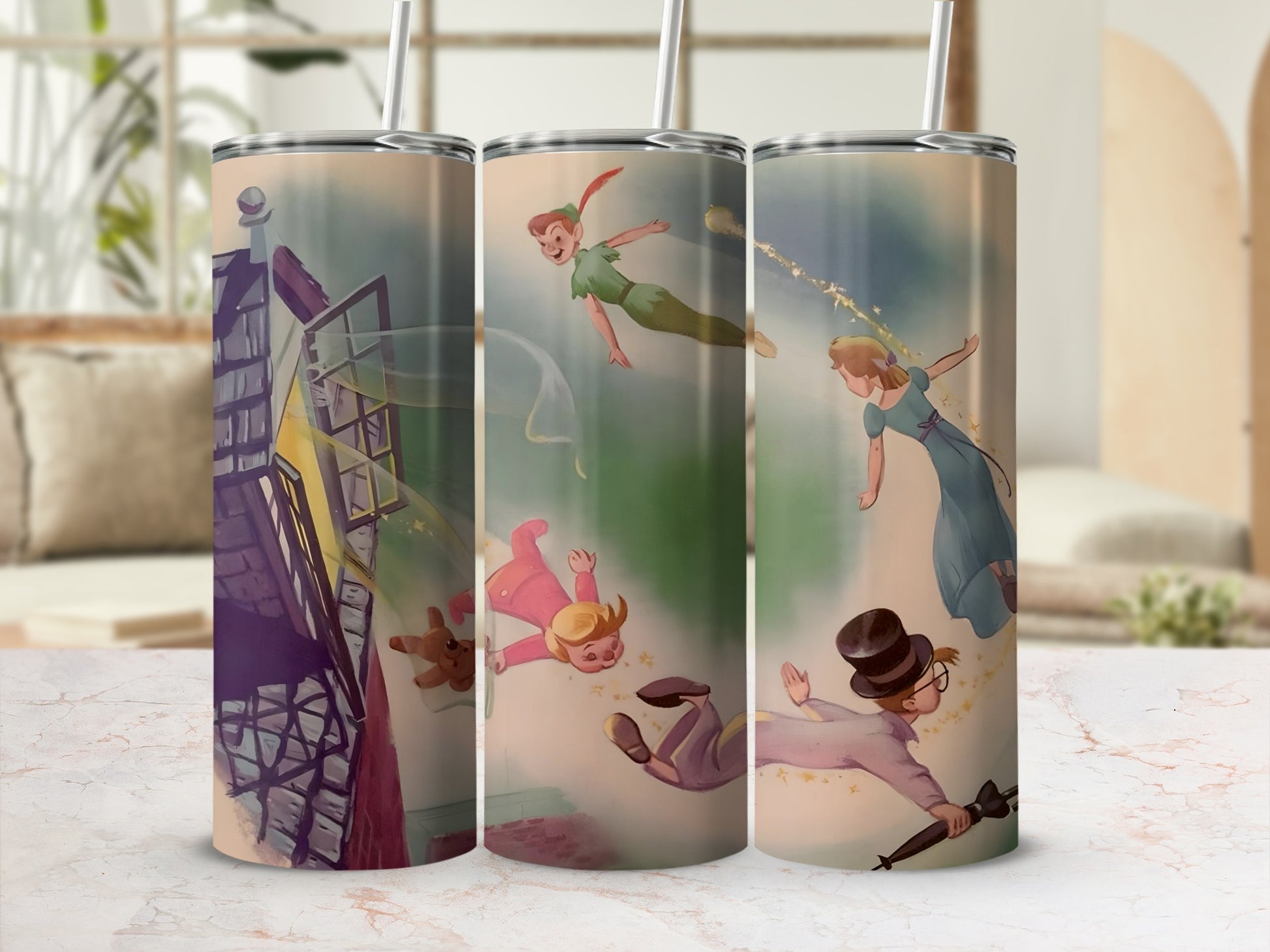 Fantasy Adventure with Flying Characters Tumbler