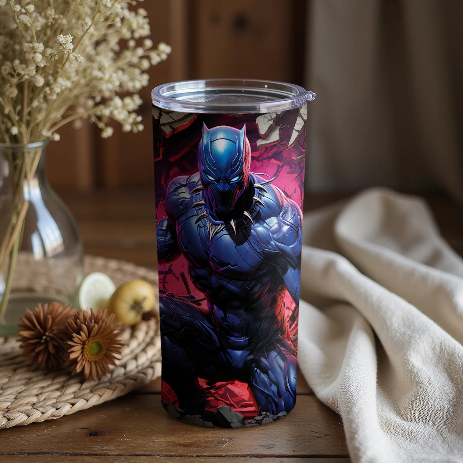 Marvel Hero Black Panther Tumbler for Fans