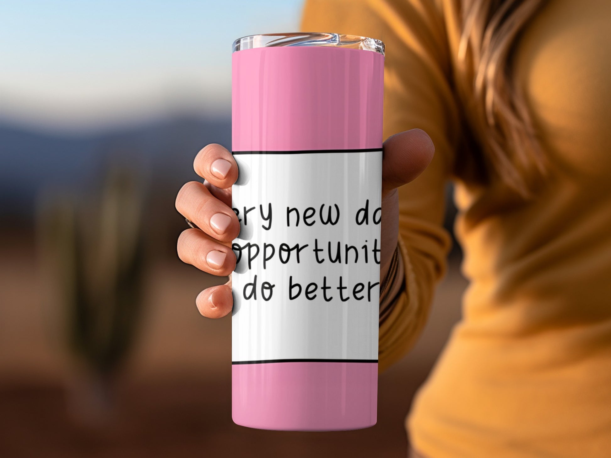 Motivational Quote Insulated Tumbler for Daily Inspiration