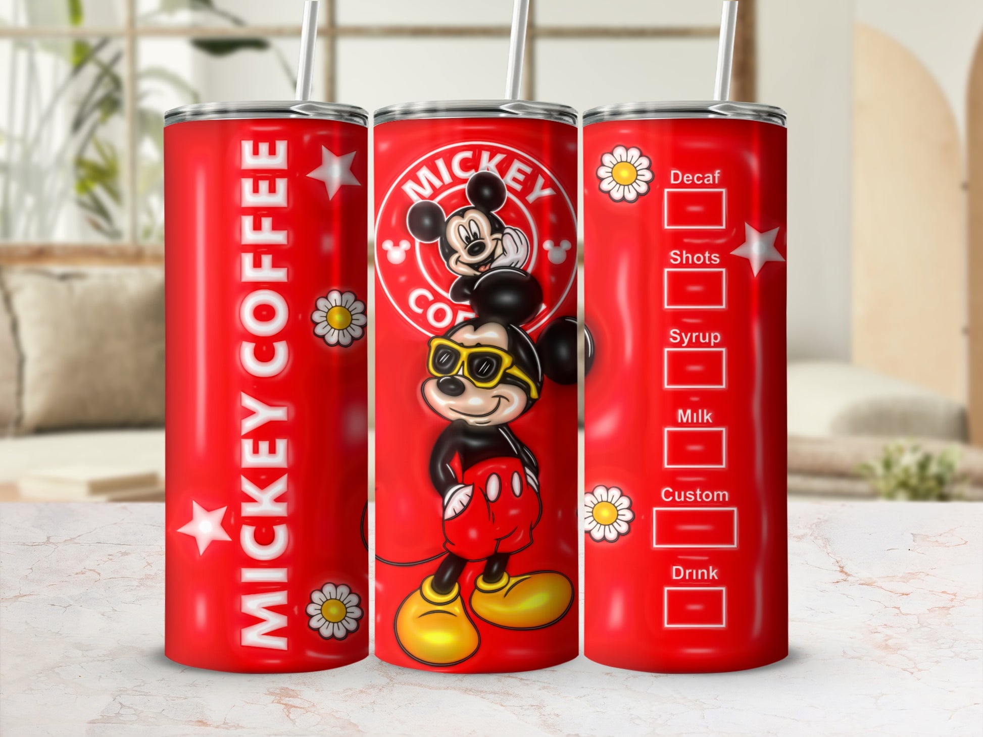 Mickey Coffee Customizable Drink Tumbler