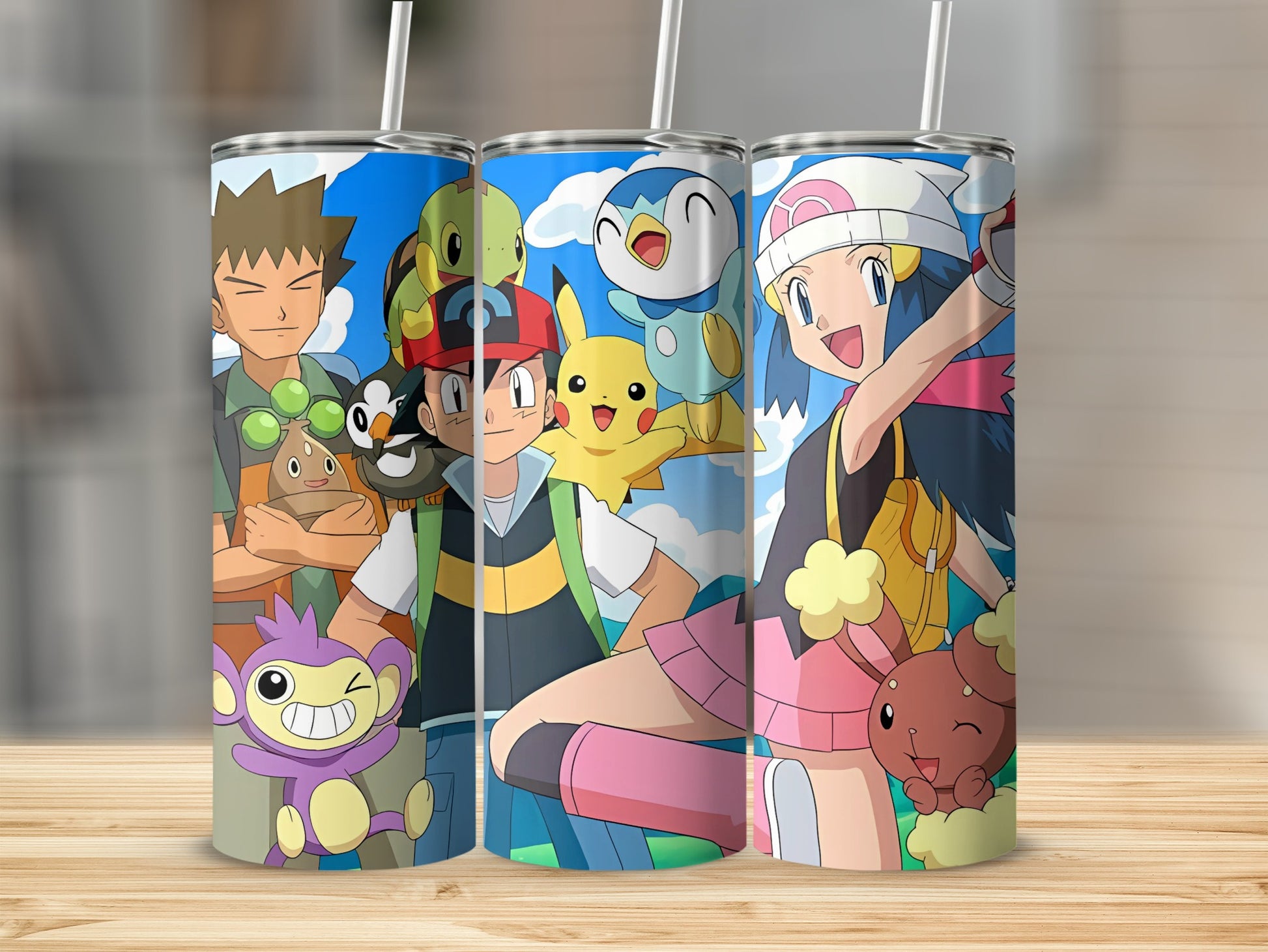 Anime Character Adventure Design Tumbler Set