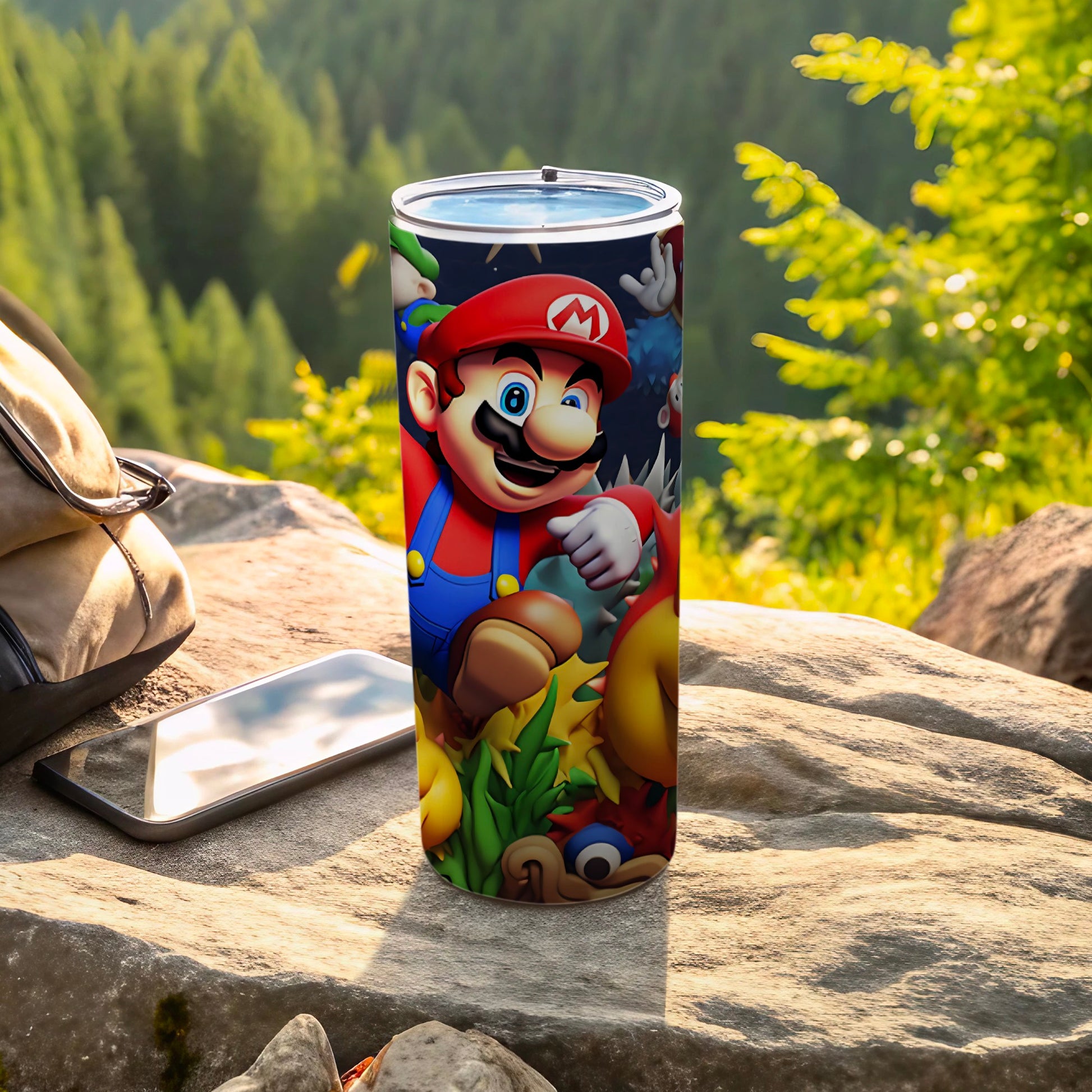 Colorful Gaming Character Travel Tumbler for Enthusiasts