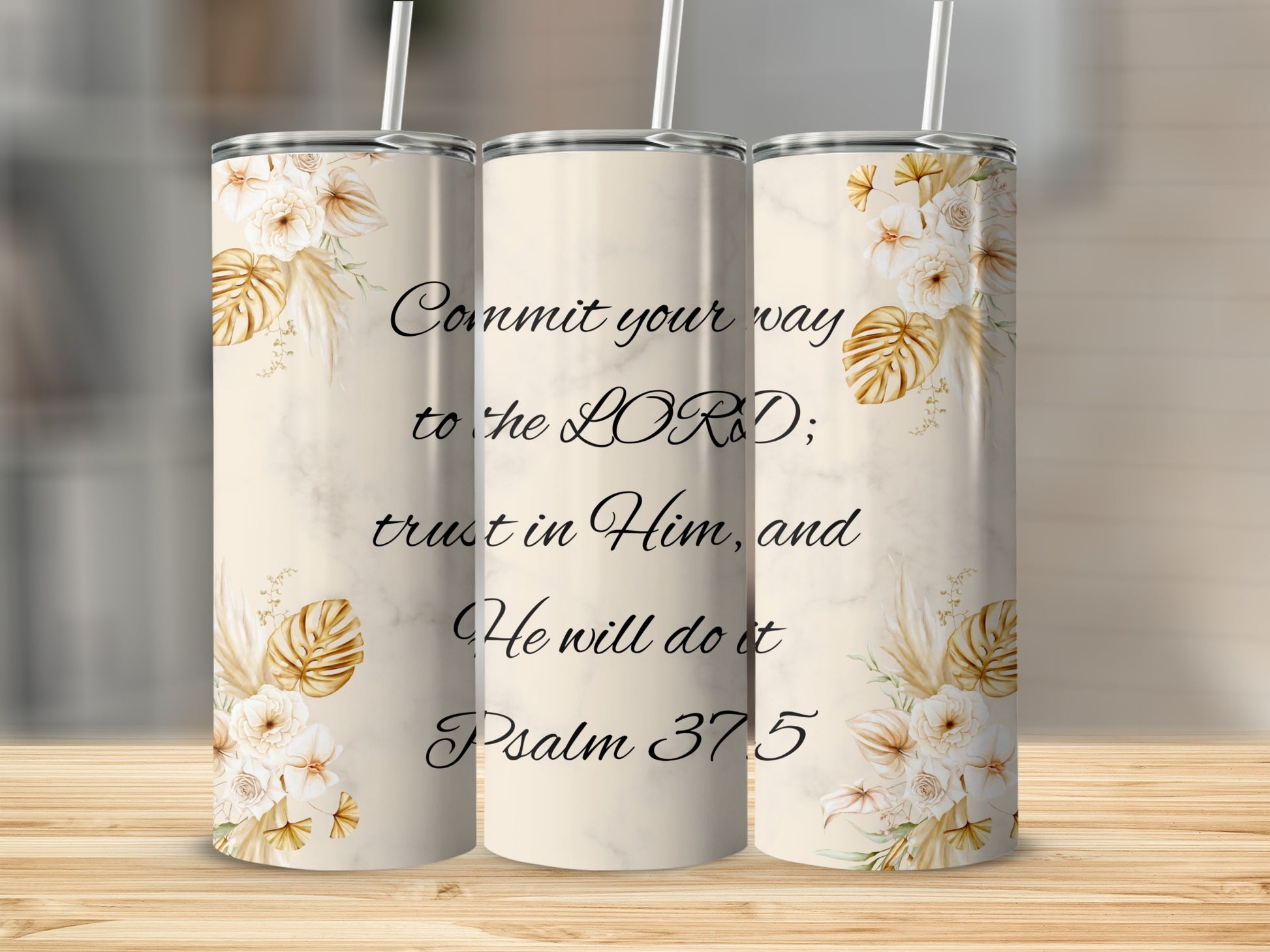 Commit Your Way to the LORD Psalm 37:5 Travel Tumbler