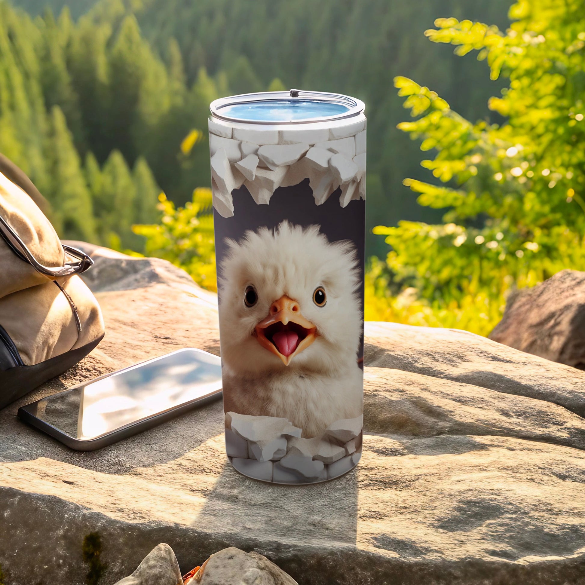 Fluffy Chick Cracking Shell Design Tumbler product type
Chick Tumbler, Baby Chick Design, Hatching Eggshell, Cute Animal Tumbler, Bird Graphic, Outdoor Drinkware, Nature Inspired, Wildlife Theme, Travel Mug, Insulated Cup, Beverage Container, Unique Gift, Fluffy Chick, Novelty Item, Animal Lover, Drink Accessory, Humorous Design, Summer Drinkware, Happy Chick, Picnic Essential