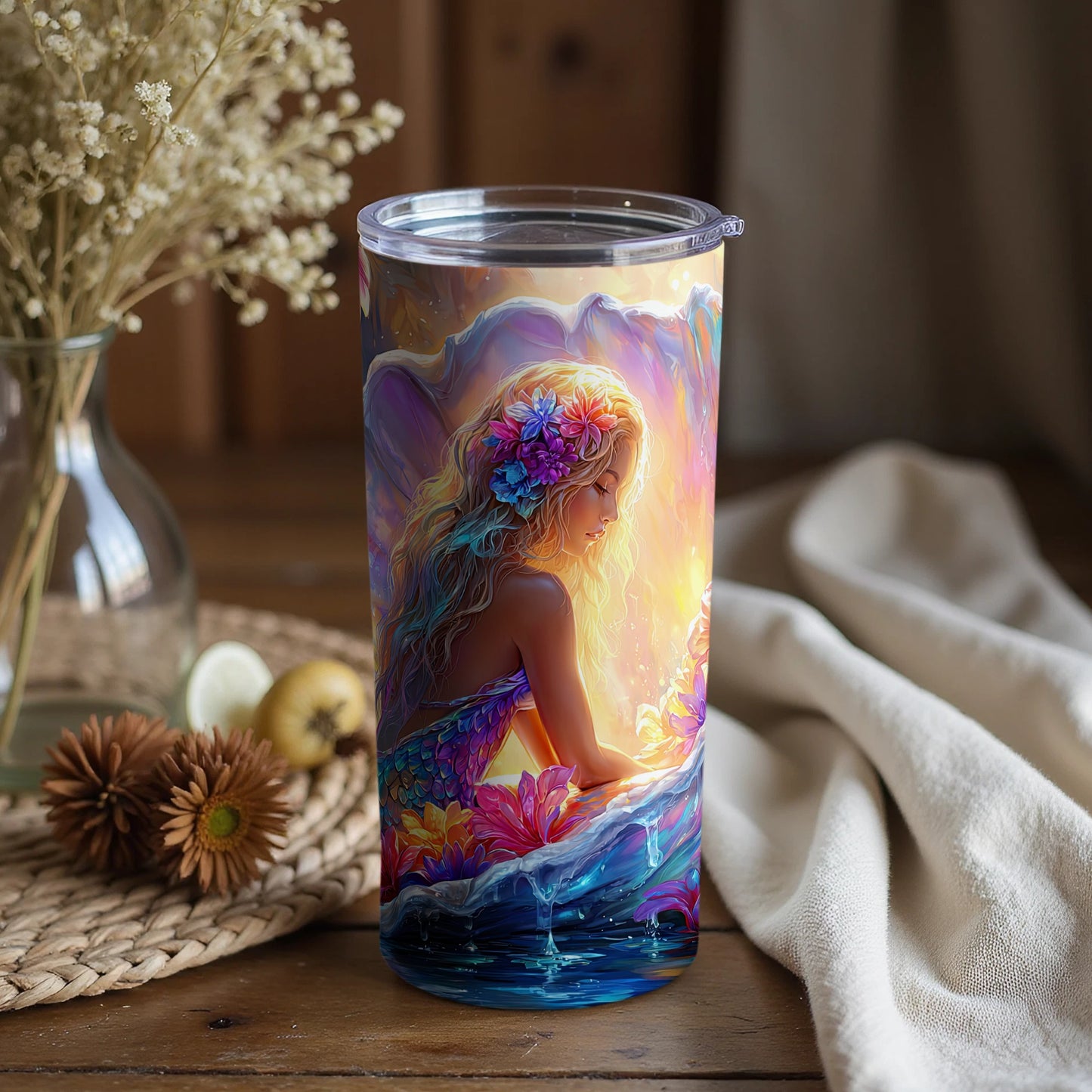 Enchanting Fairy Art Tall Insulated Beverage Tumbler
