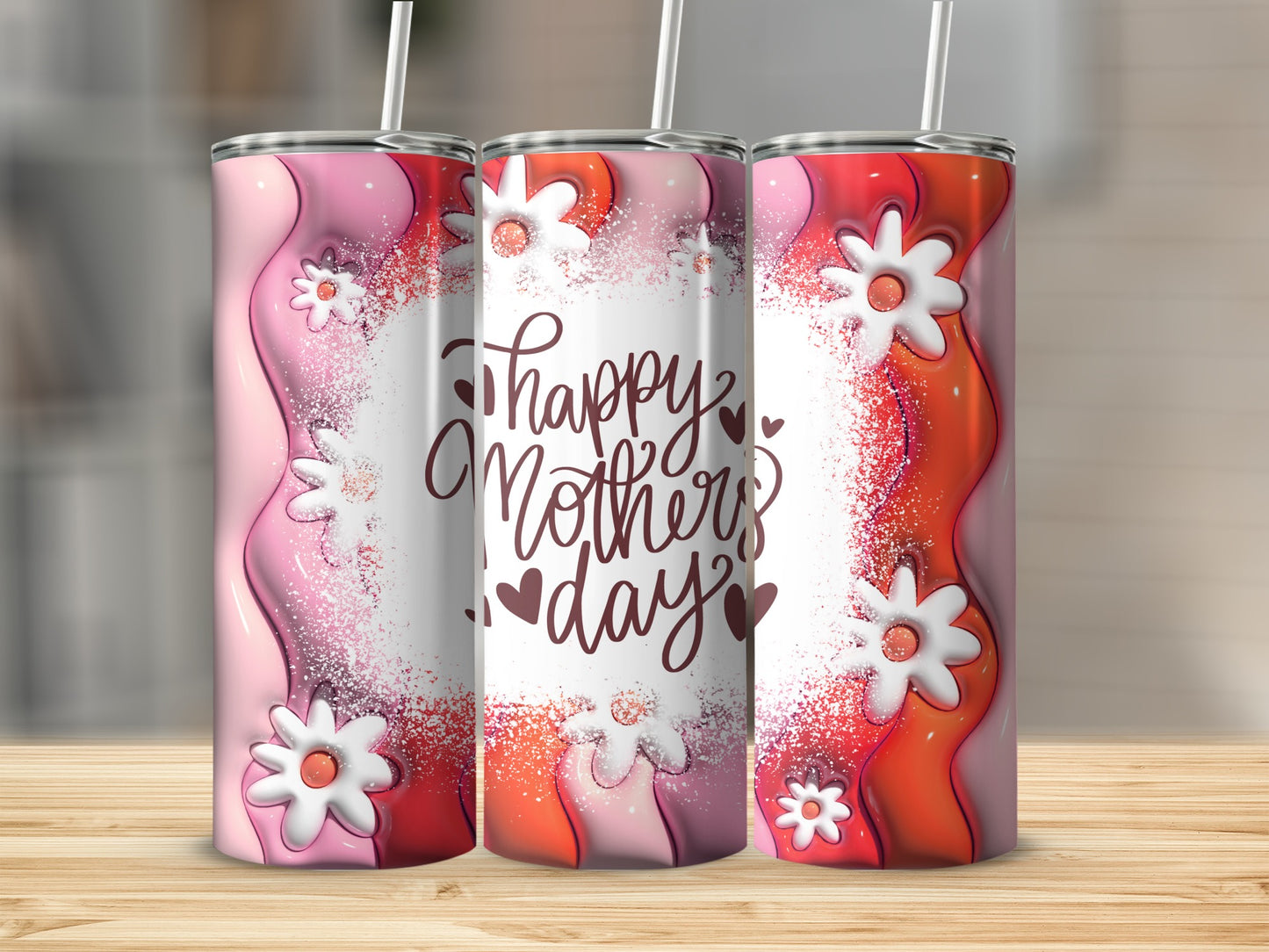 Happy Mother's Day Floral Design Tumbler Product