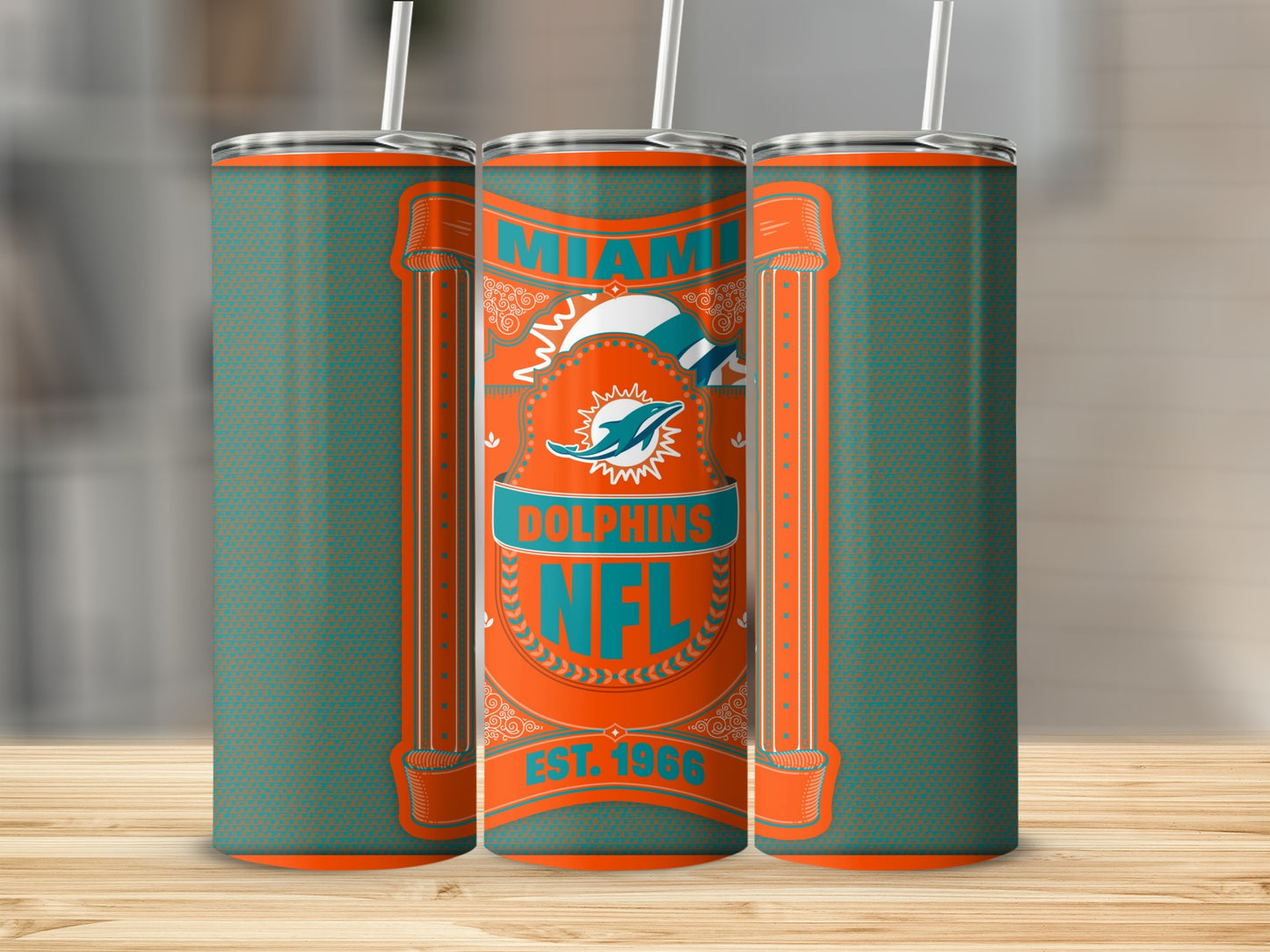 Miami Dolphins NFL Established 1966 Graphic Tumbler