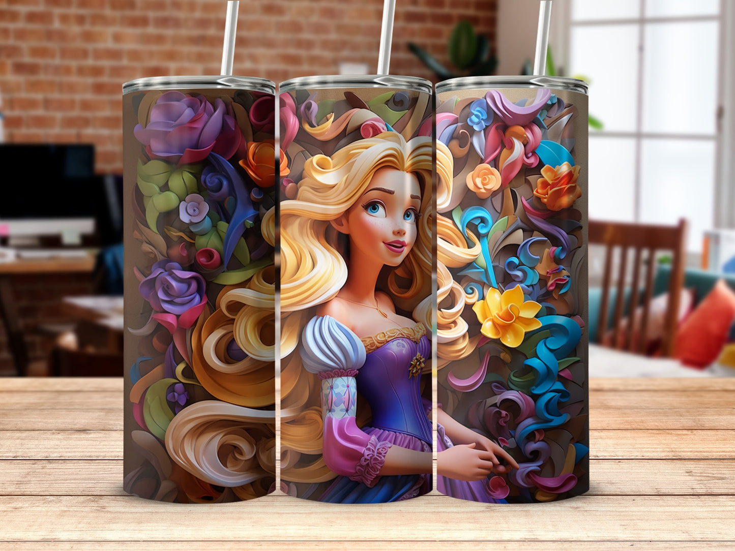Beautifully Illustrated Fantasy Character Tumbler