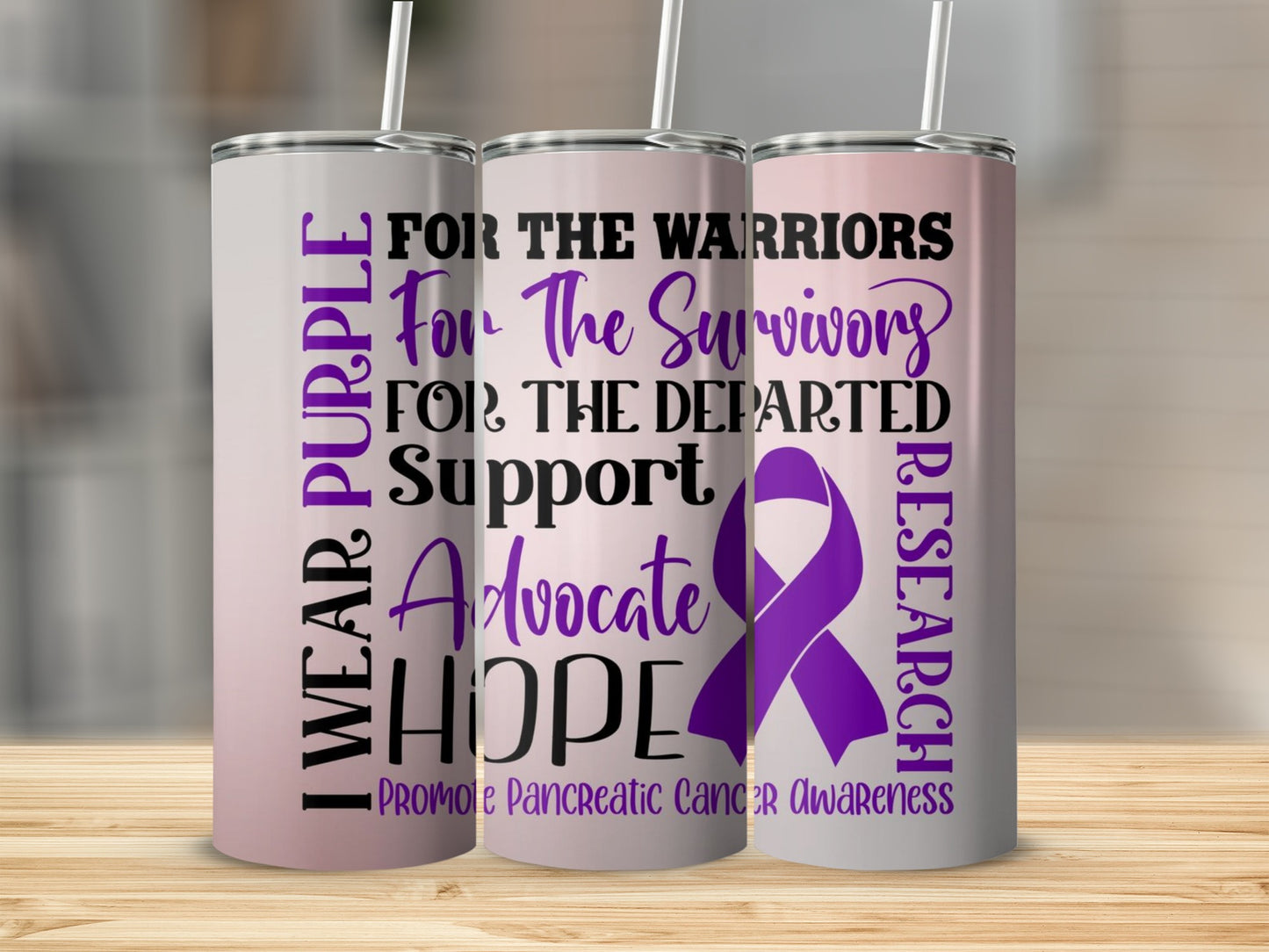 Pancreatic Cancer Awareness Gradient Tumbler Product