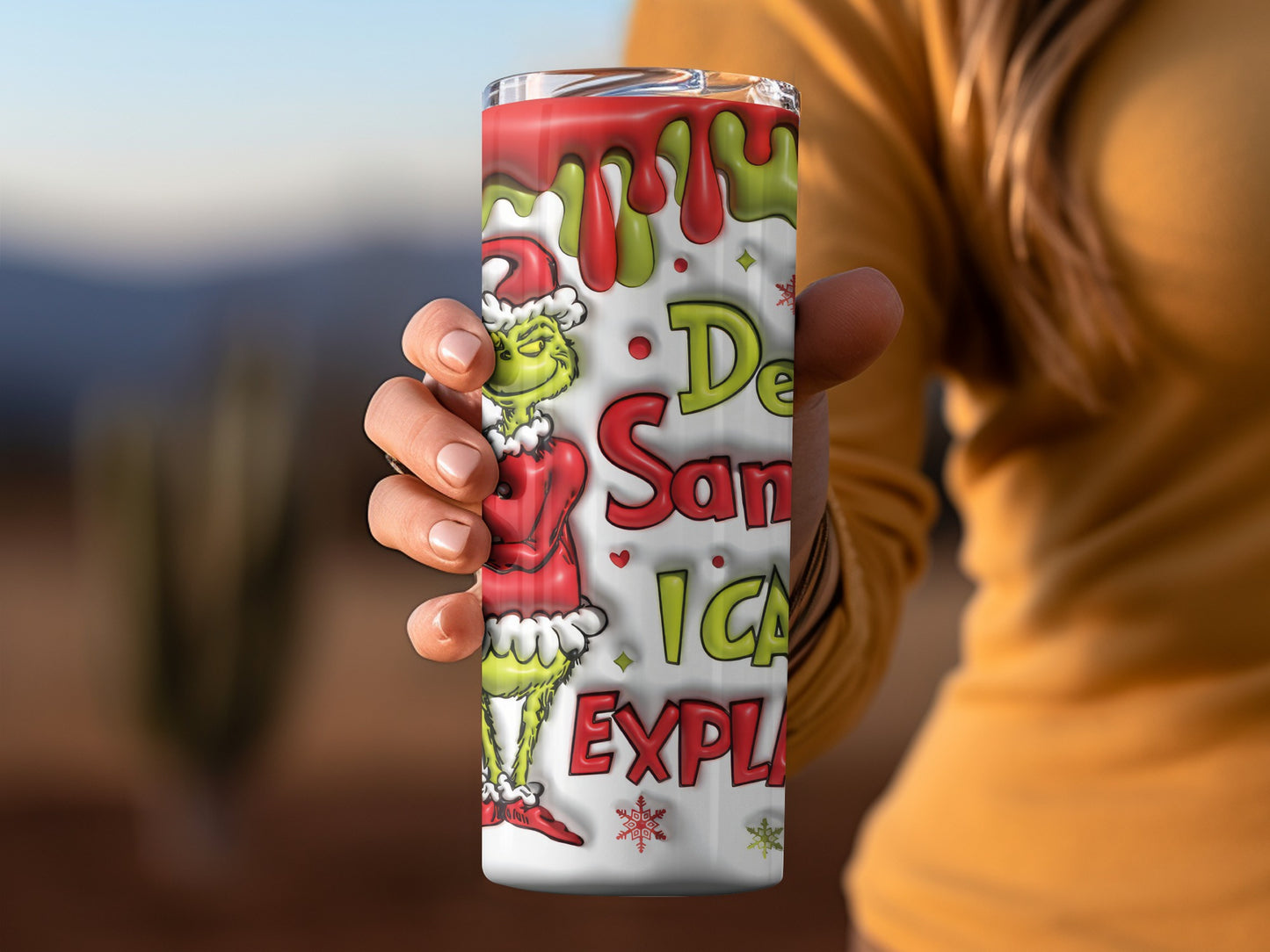 Dear Santa I Can Explain Graphic Insulated Tumbler