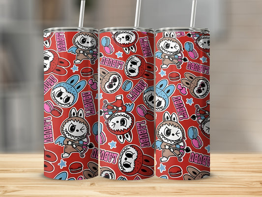Cute Cartoon Characters LABUBU Themed Tumbler