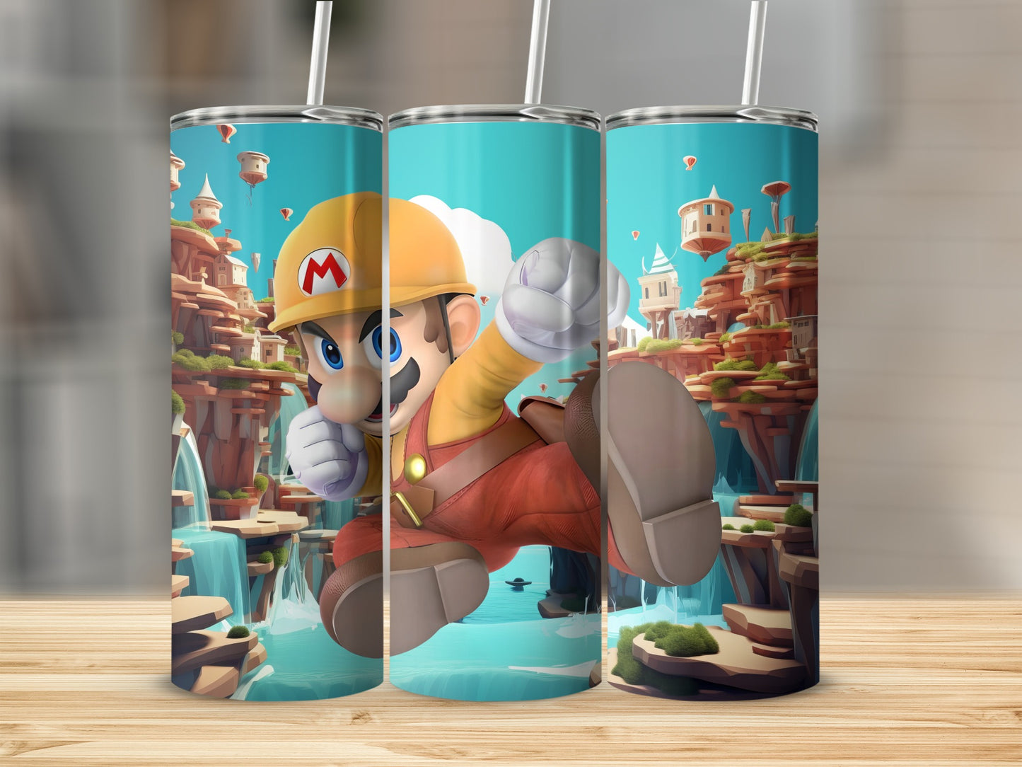 Cartoon Plumber Themed Insulated Tumbler Cup Product