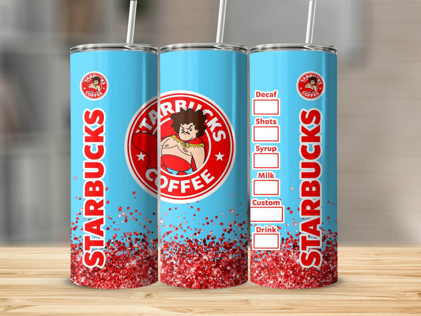 TARBUCKS COFFEE Custom Design Tumbler Cup