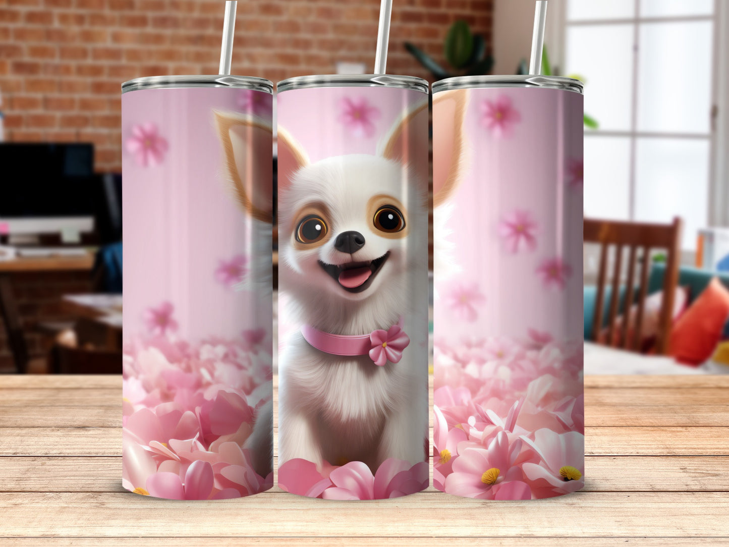 Adorable Chihuahua Puppy Pink Flowers Tumbler product type
Chihuahua
Puppy
Dog
Cute
Adorable
Pink
Flowers
Floral
Petals
Blossom
Tumbler
Drinkware
Beverage
Gift
Petlover
Doglover
Animal
Happy
Sweet
Design