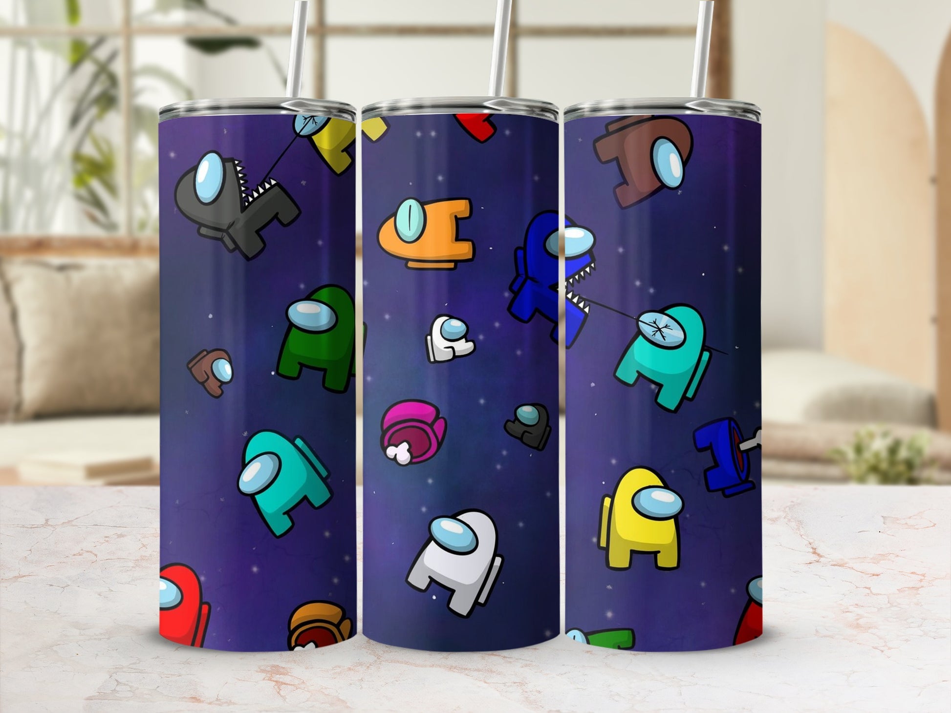 Colorful Game Character Themed Stainless Steel Tumbler