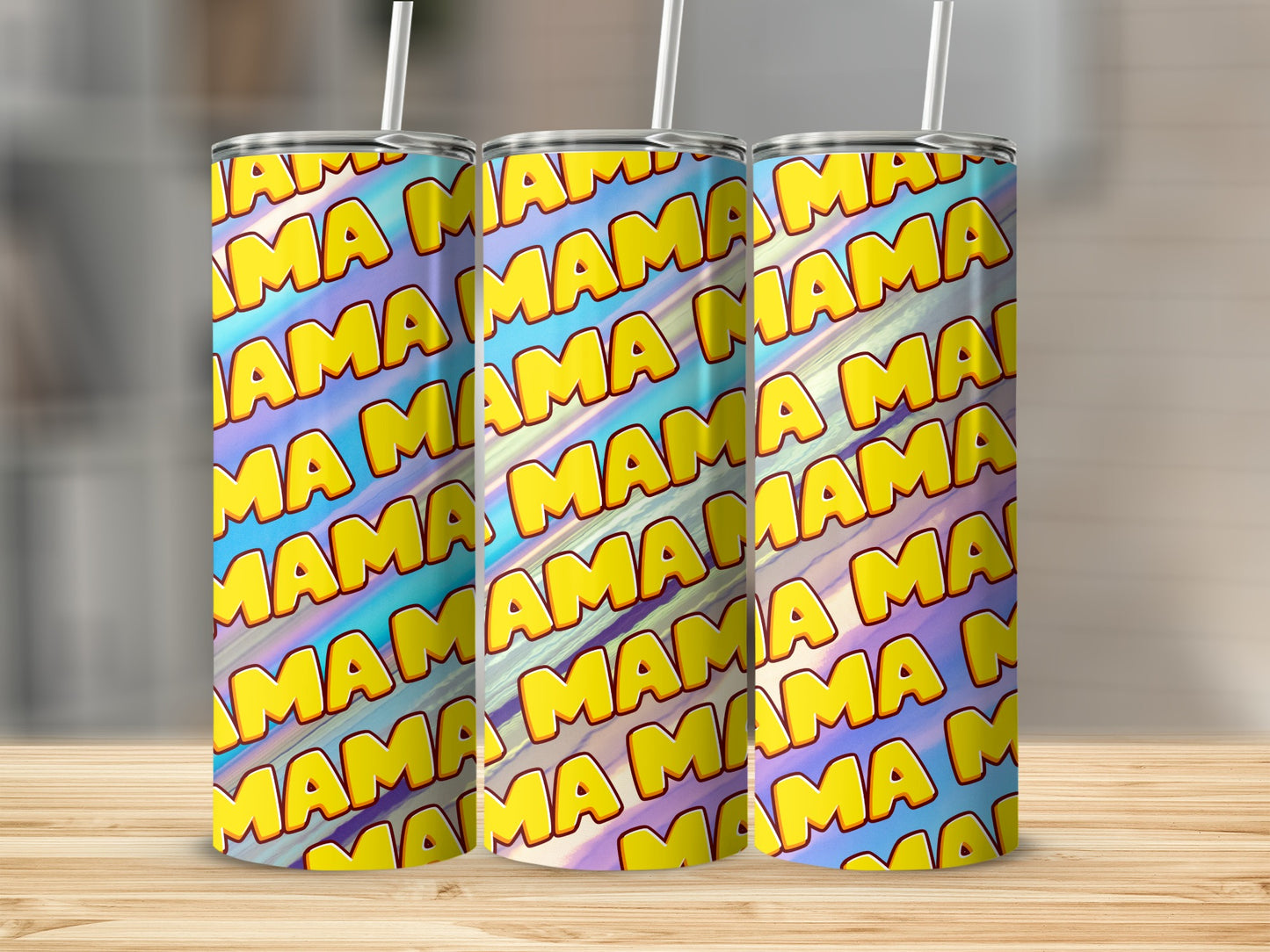 Vibrant MAMA Themed Colorful Tumbler Cup Product
