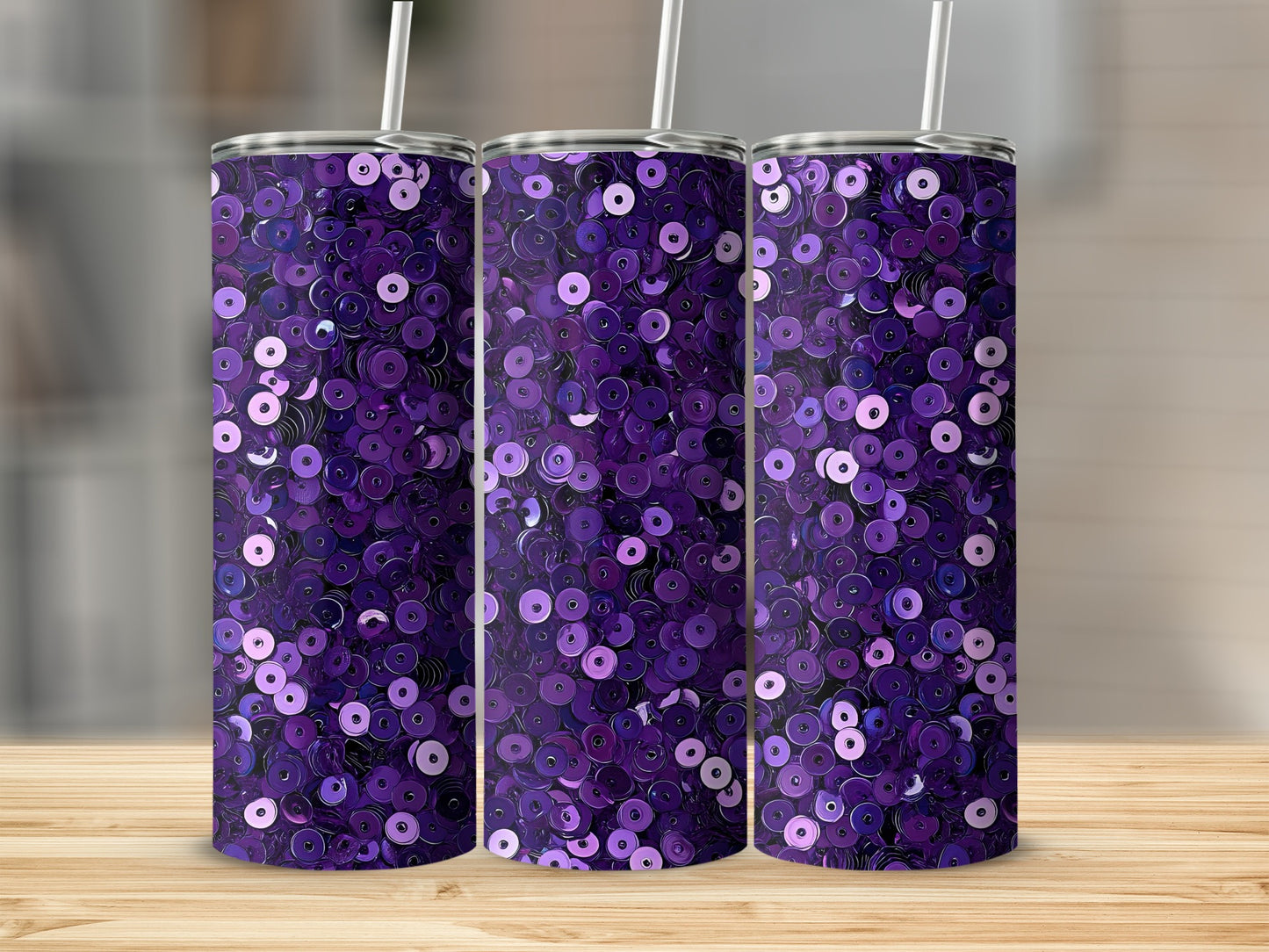 Lots of Purple Color Circles Tumblers