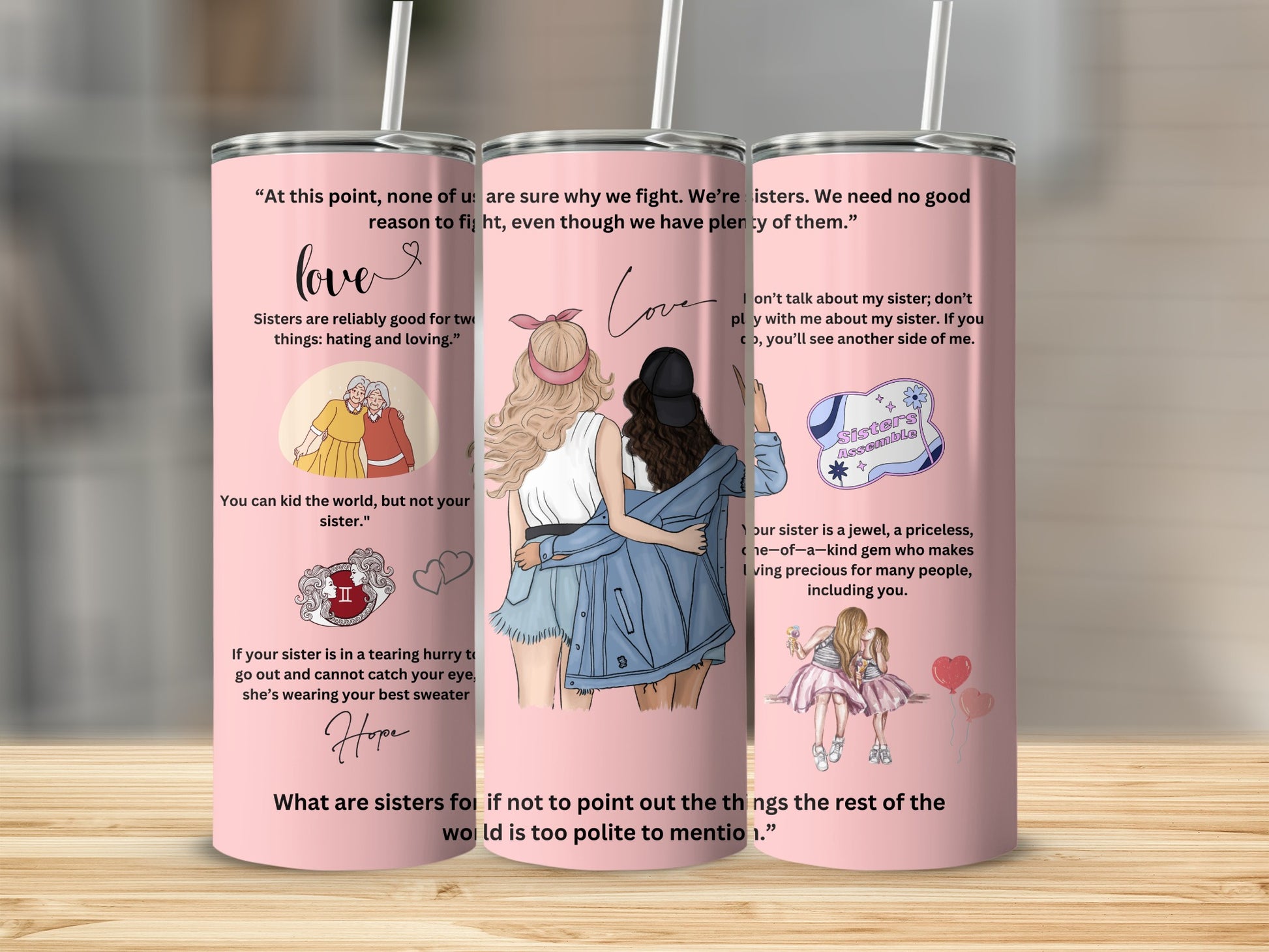 Sisters Are a Priceless Gift Tumbler Product