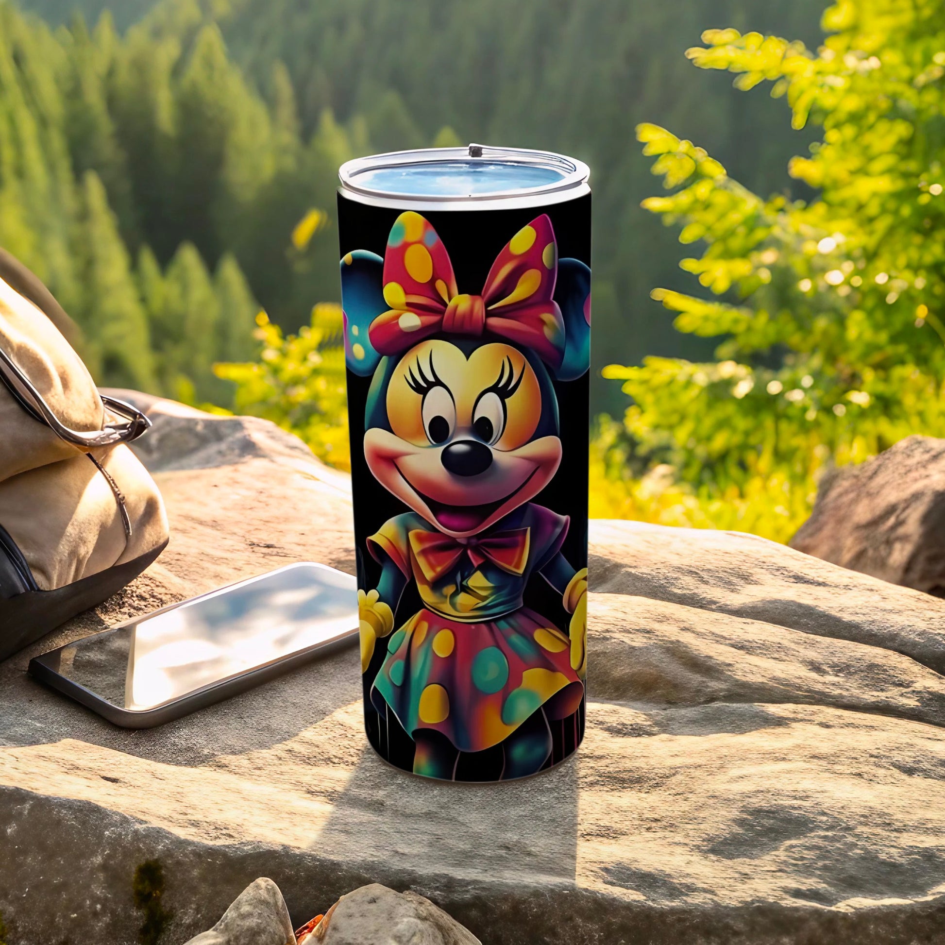 Colorful Mouse Character Insulated Travel Tumbler Cup