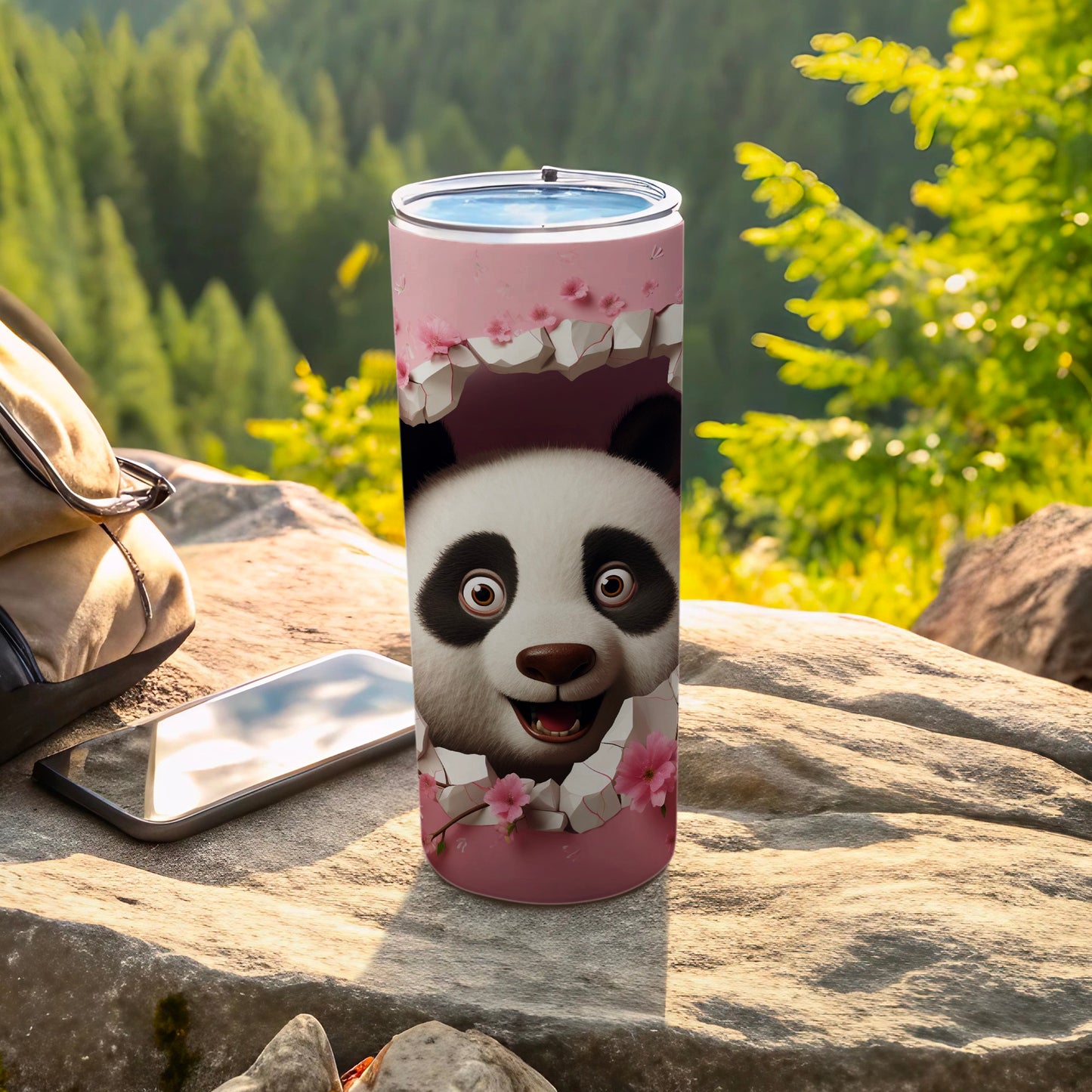 Smiling Panda Breaks Pink Wall Sakura Design Tumbler product type
Tumbler
Panda
Cherry Blossom
Sakura
Pink
Cute Panda
Animal Design
Travel Mug
Insulated Drinkware
Kawaii
Adorable
Smiling Panda
Nature Inspired
Outdoors Drinkware
Forest Theme
Unique Tumbler
Gift Idea
Drink Bottle
Pink Sakura
Panda Face