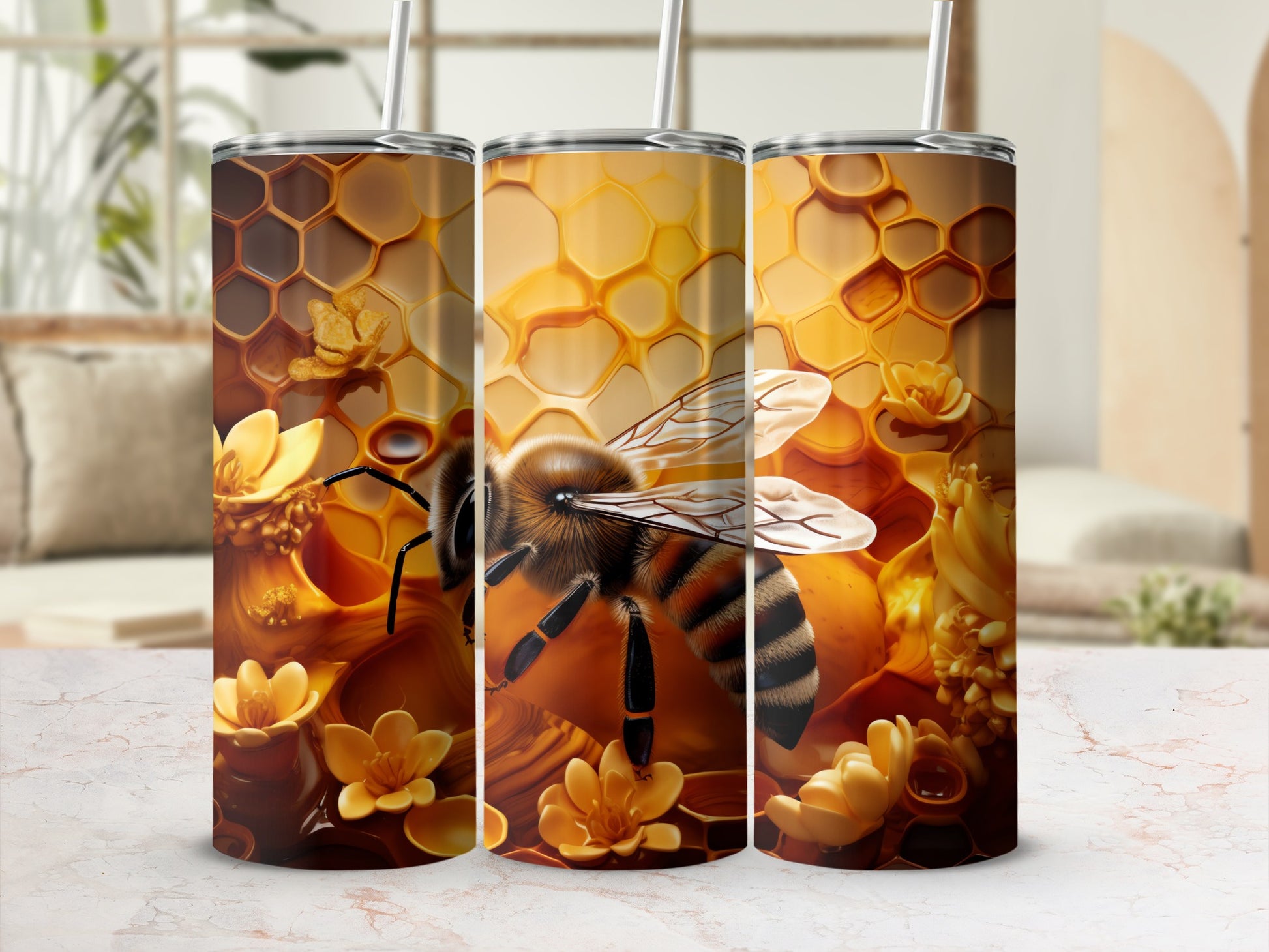 Golden Honeycomb Bee Floral Pattern Insulated product type
Bee
Honeycomb
Flowers
Golden
Nature
Insect
Striped
Honey
Floral
Summer
Wildlife
Sweet
Pollinator
Yellow
Drinkware
Animal
Design
Pattern
Outdoors
Vibrant