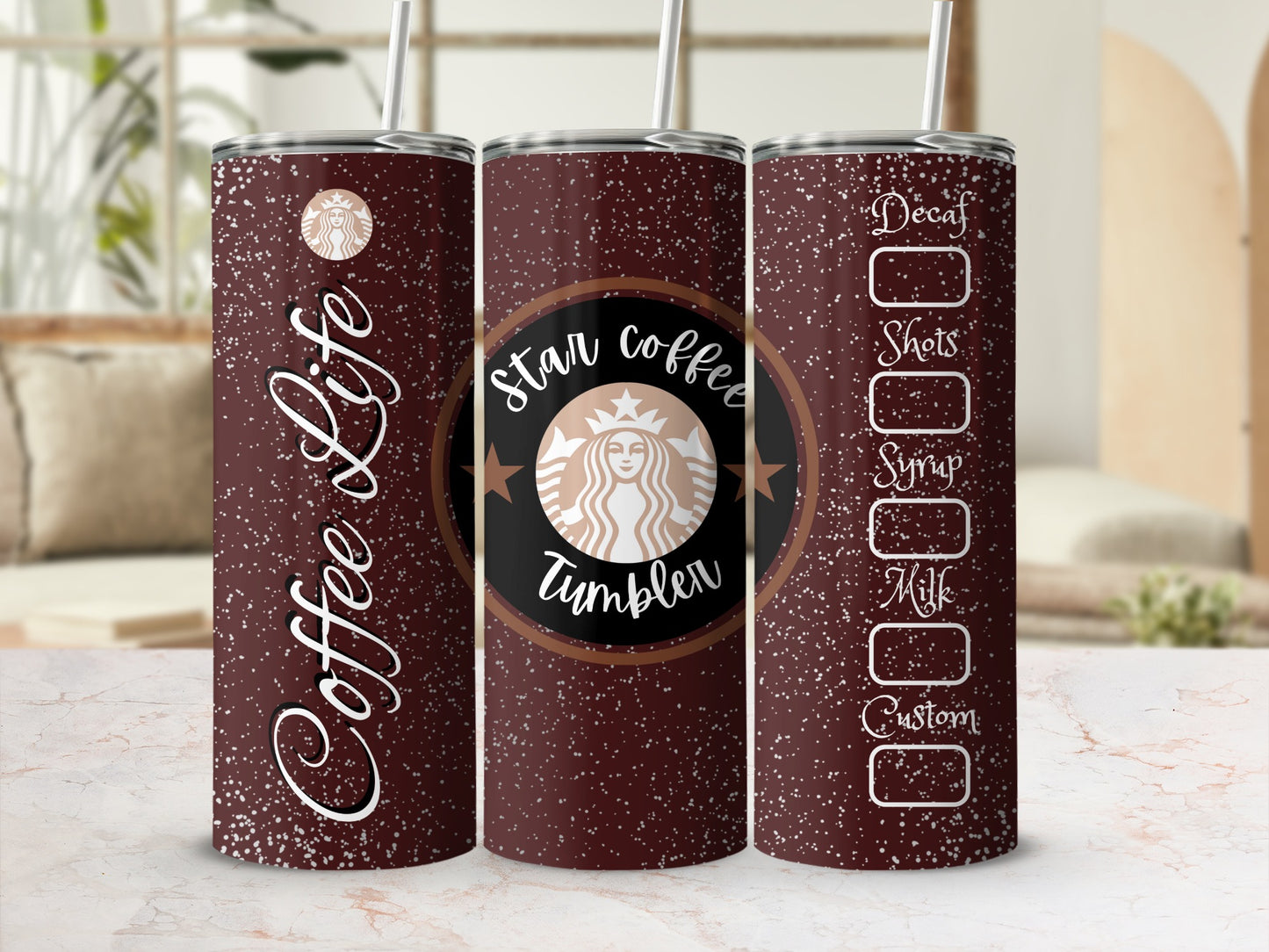 Star Coffee Life Tumbler for Coffee Lovers Tumbler