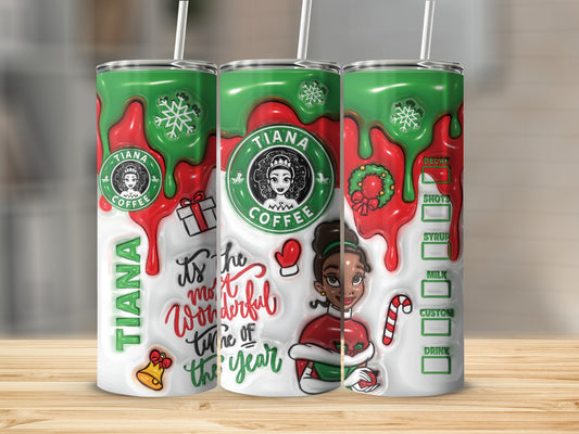 Tiana Coffee It's the Most Wonderful Time Tumbler