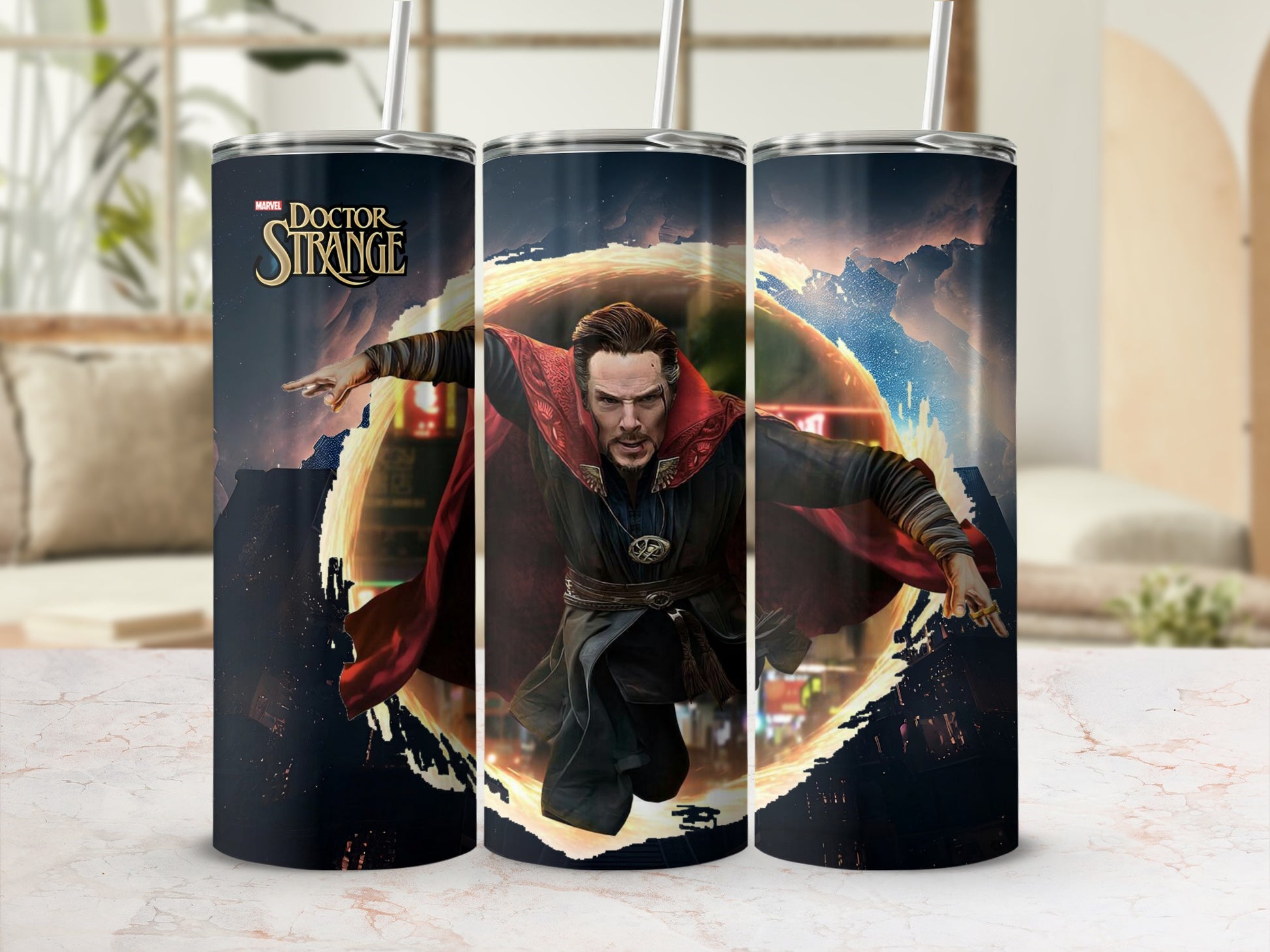 Marvel Doctor Strange Tumbler with Straw and Lid