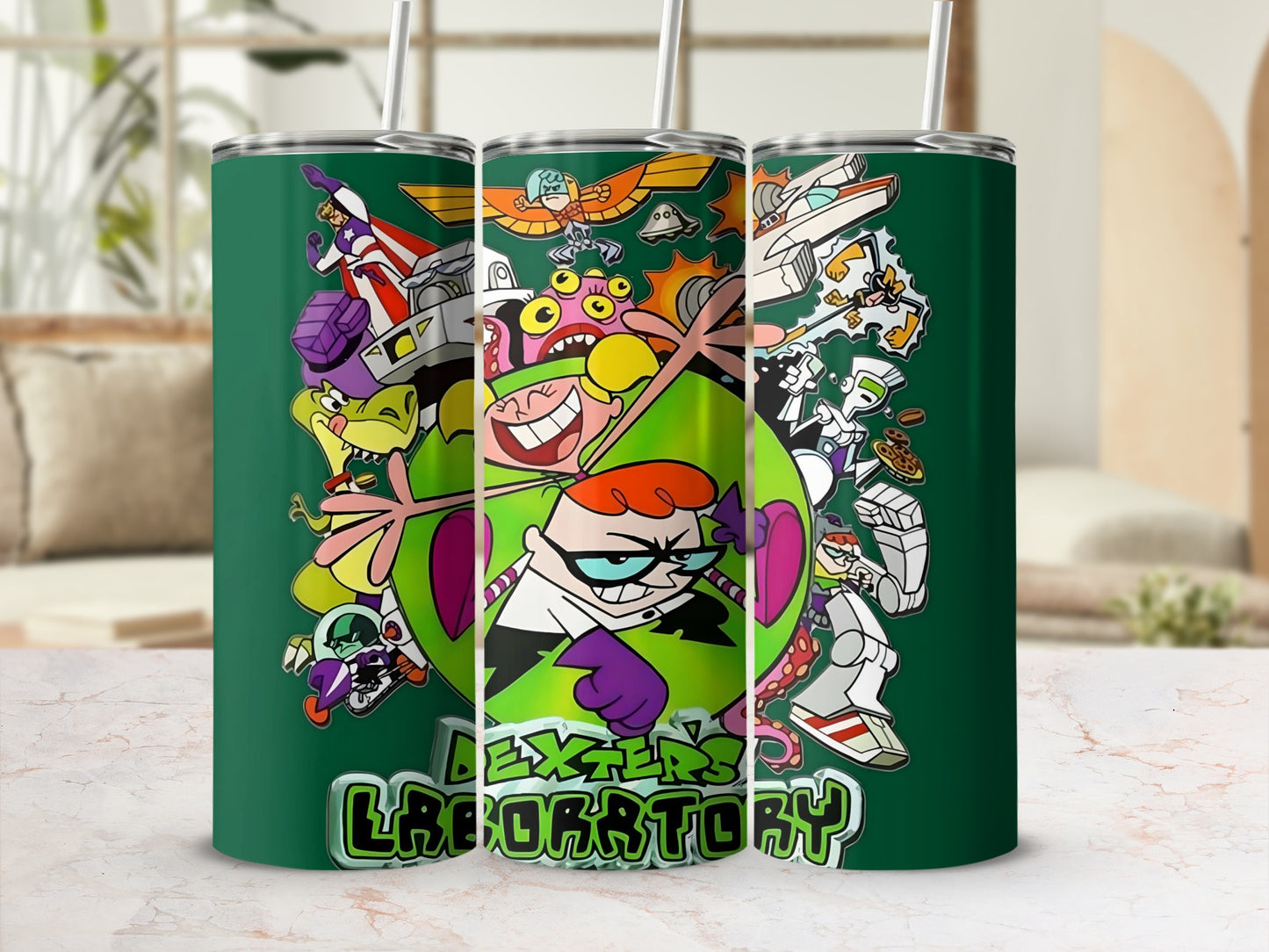 Dexter's Laboratory Cartoon Art Tumbler