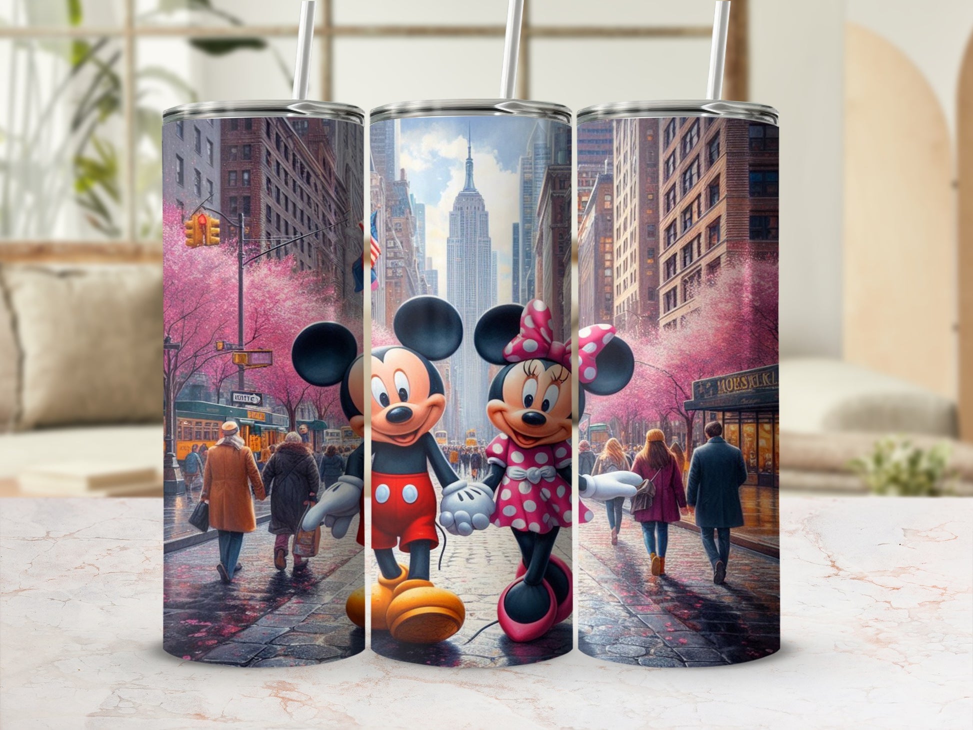 Mickey and Minnie Mouse City Walk Tumbler Cup