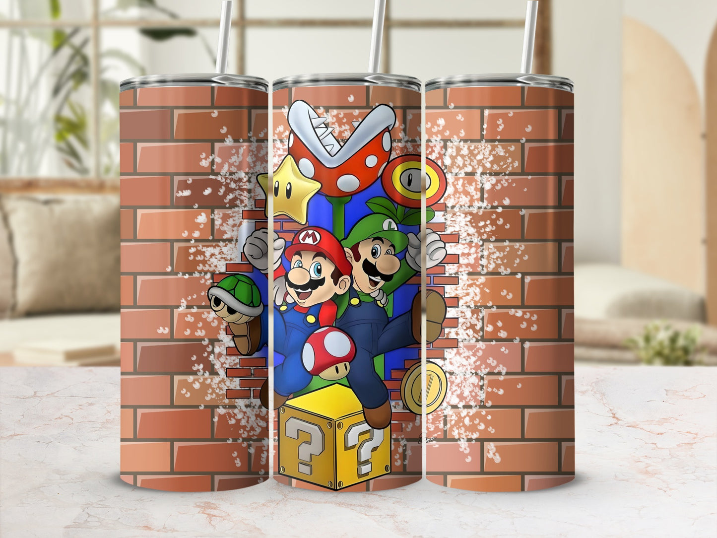 Colorful Cartoon-Themed Stainless Steel Tumbler