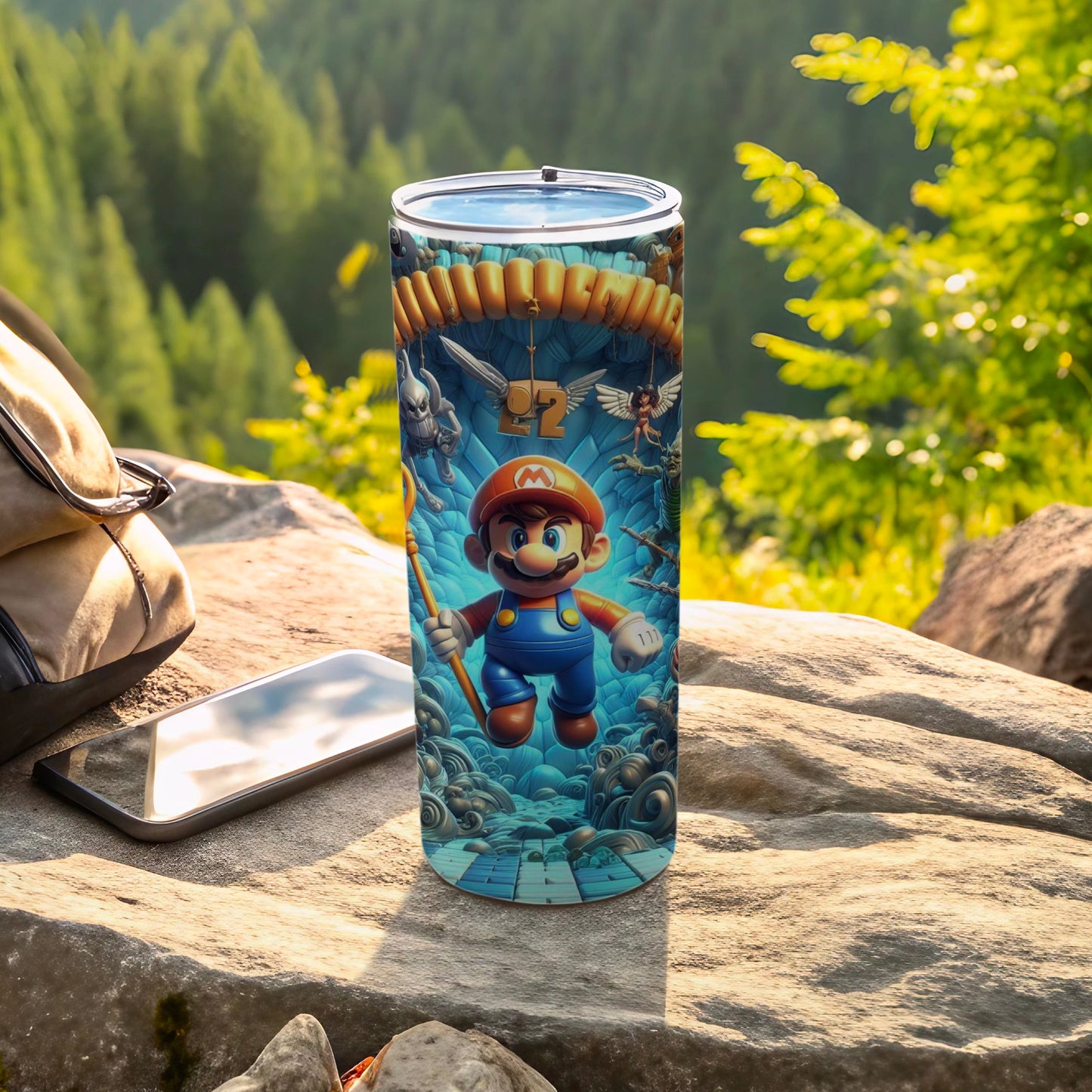 Super Mario Themed Insulated Tumbler for Adventure
