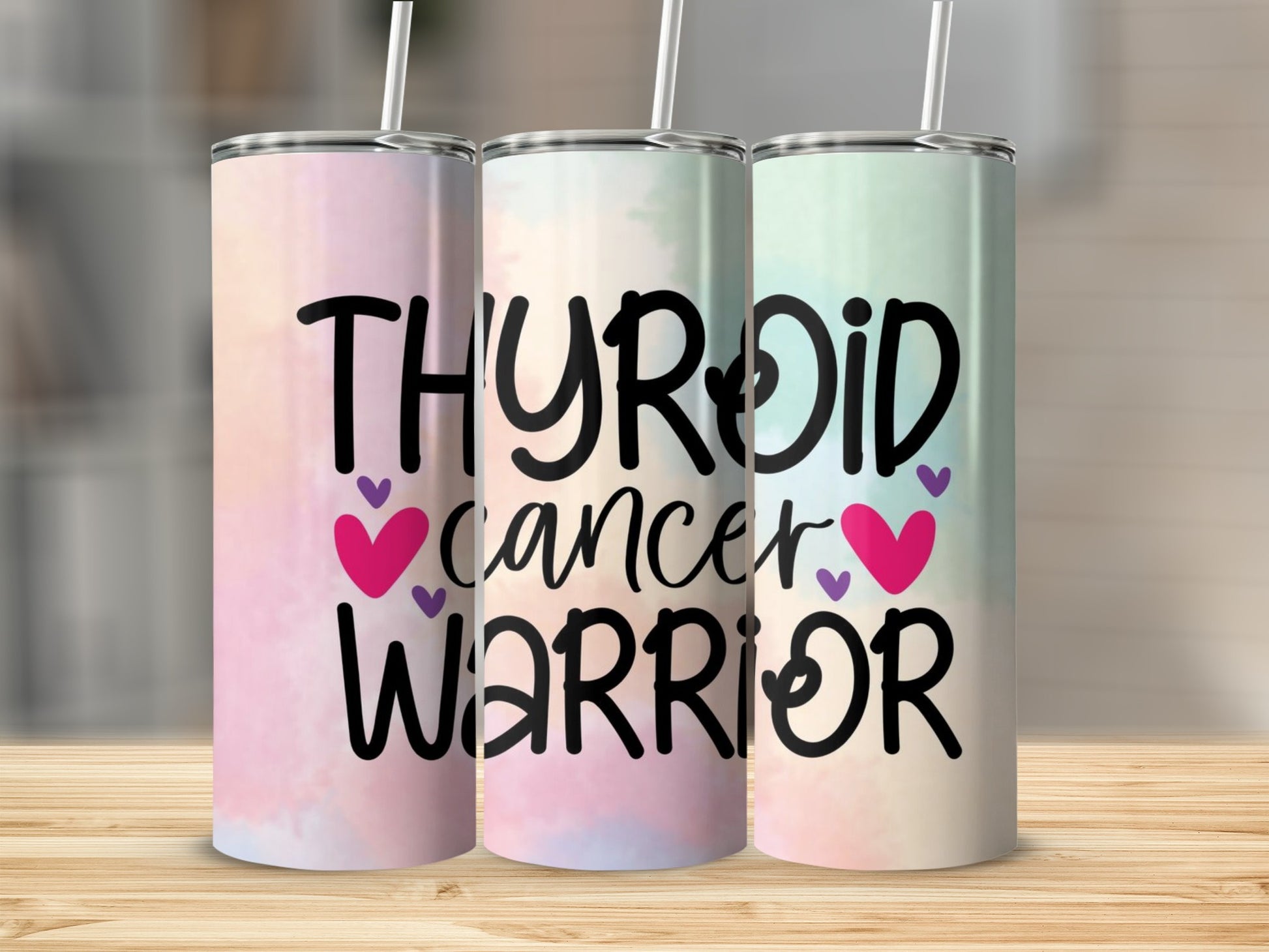 Thyroid Cancer Warrior Insulated Tumbler Cup