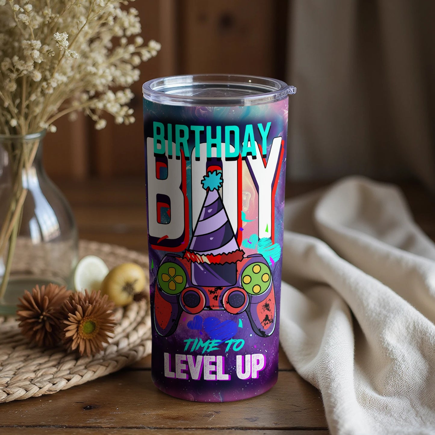 Birthday Boy Time To Level Up Cup
