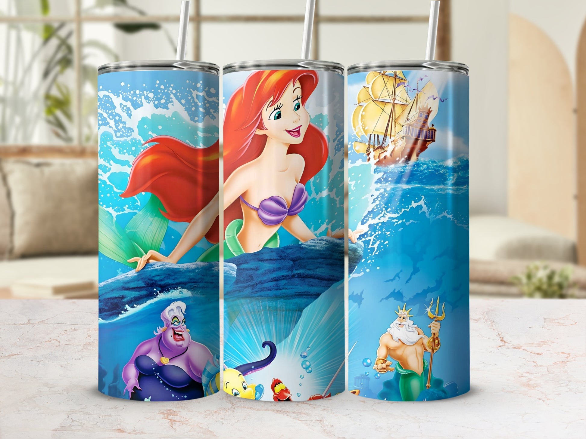 Mermaid Underwater Adventure Themed Tumbler Product