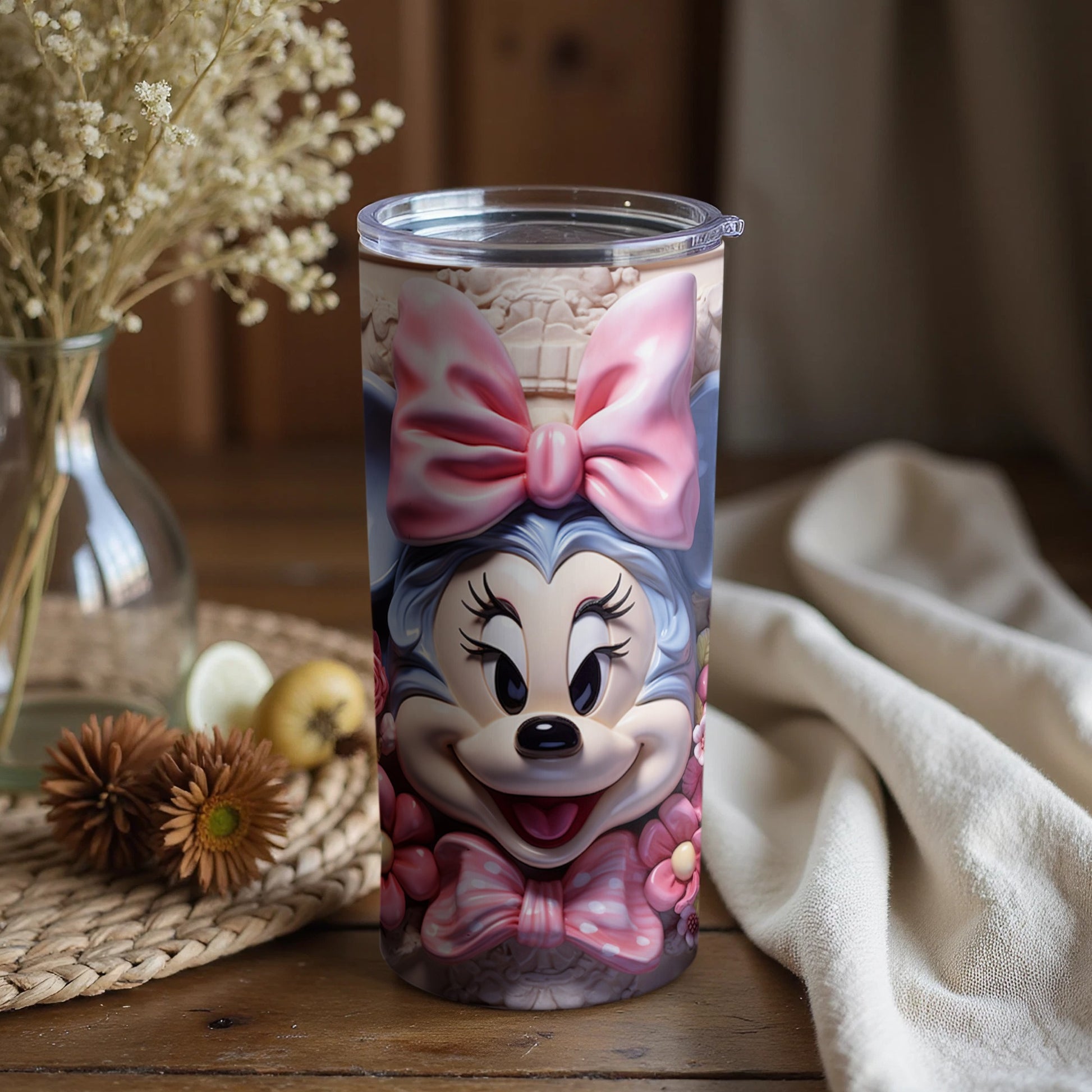 Adorable Cartoon Character Insulated Drinkware Tumbler