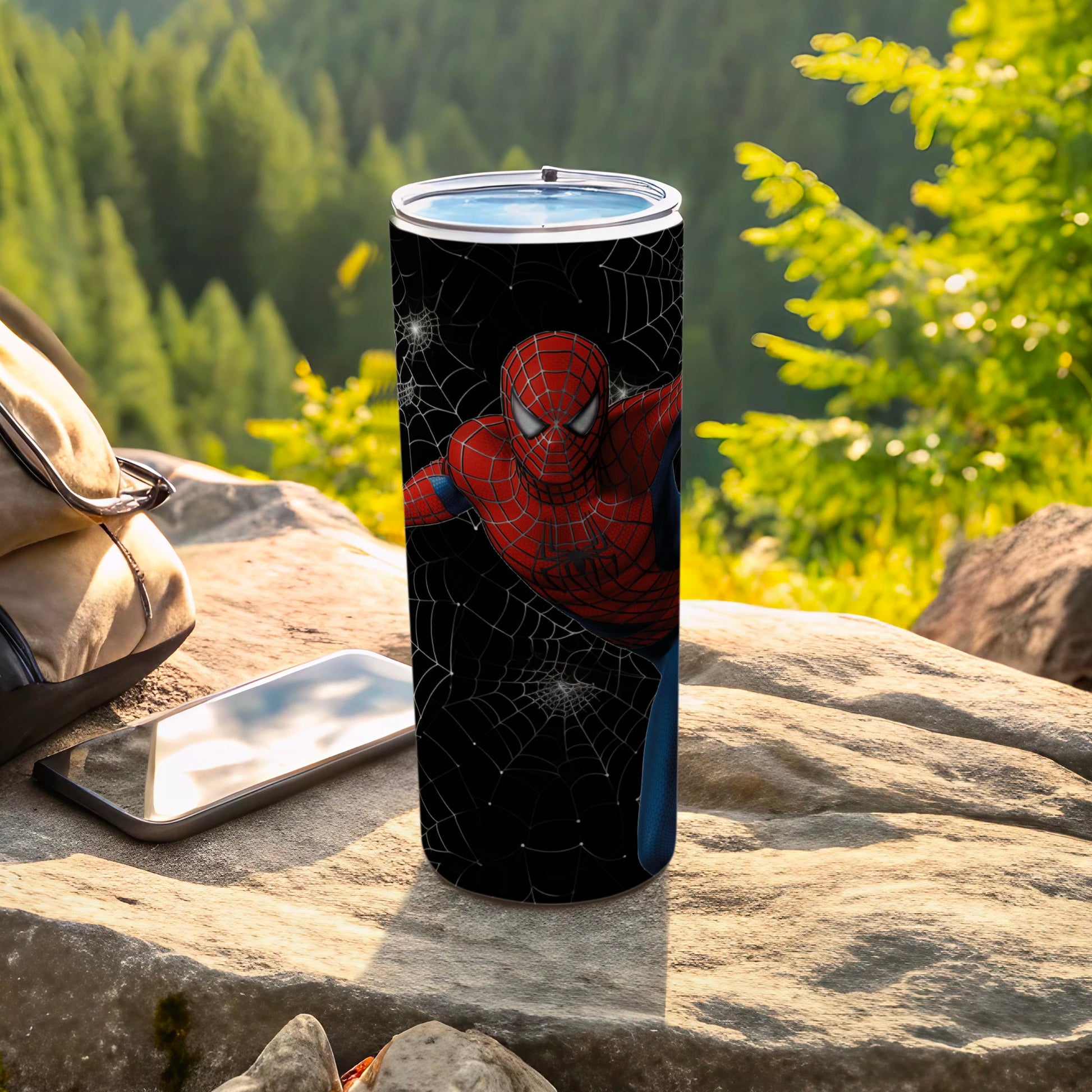 Spider-Man Web Design Insulated Tumbler Flask