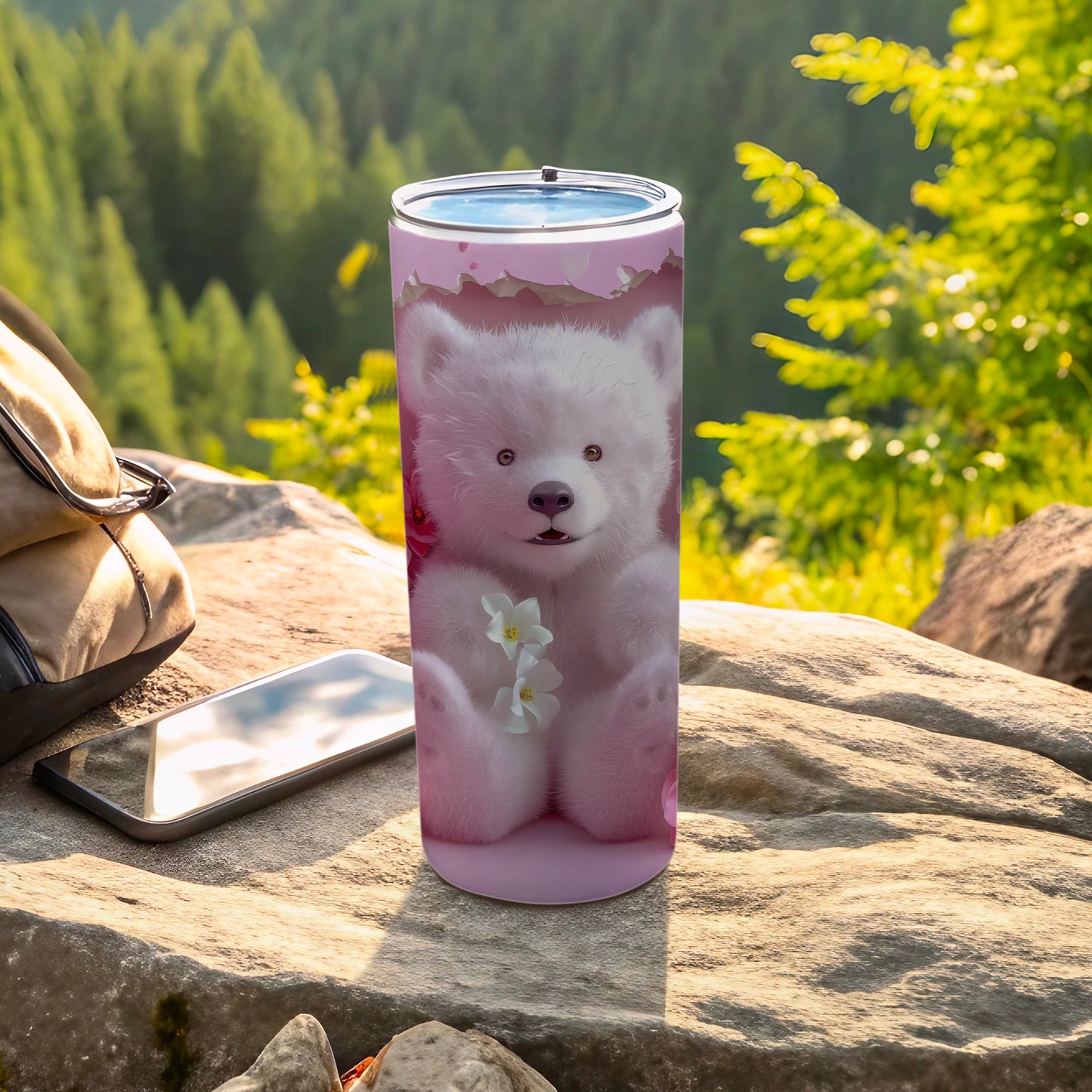 Pink Tumbler Cute White Bear White Flowers product type
Tumbler
White Bear
Pink Background
Cute Design
Bear Illustration
Flower Petals
Drink Container
Beverage Tumbler
Gift Tumbler
Adorable Bear
Nature Tumbler
Outdoor Setting
Animal Theme
Pink Aesthetic
Bear Lover Gift
Flower Bear
Unique Tumbler
Pretty Design
Travel Tumbler
Novelty Tumbler