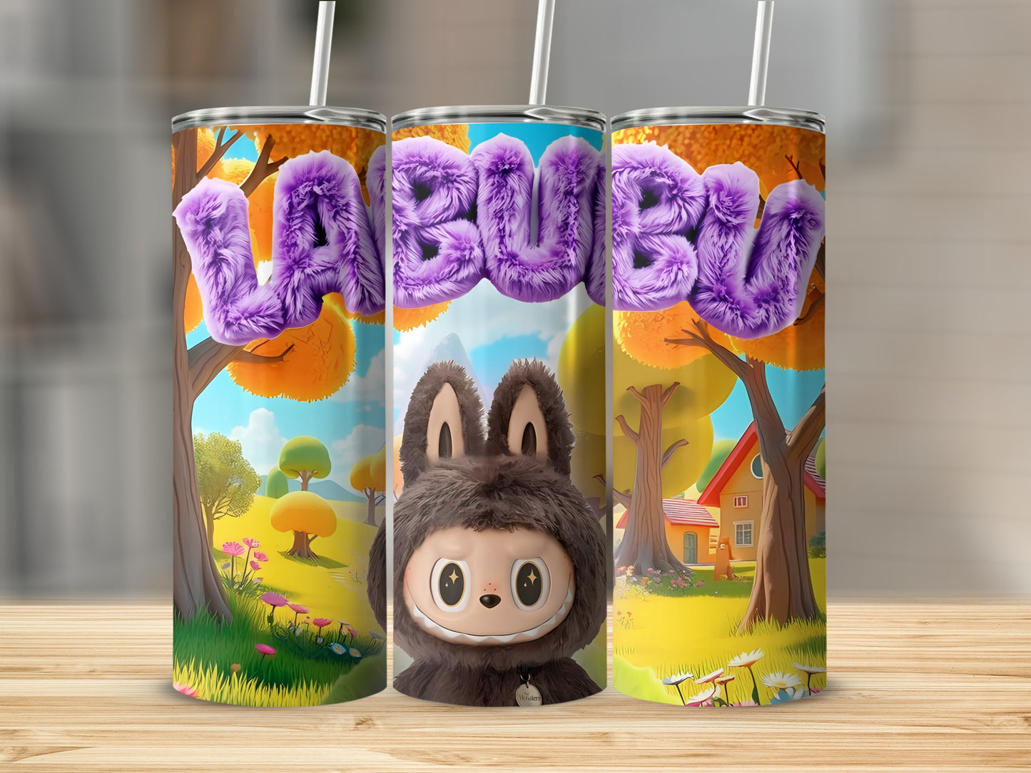 Cute Cartoon Character and Nature Themed Tumbler