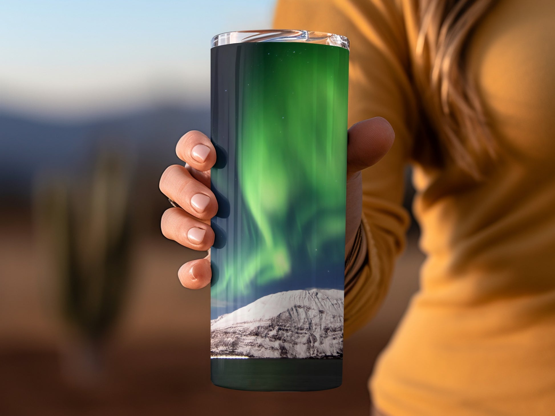 Northern Lights Insulated Travel Tumbler for Beverages