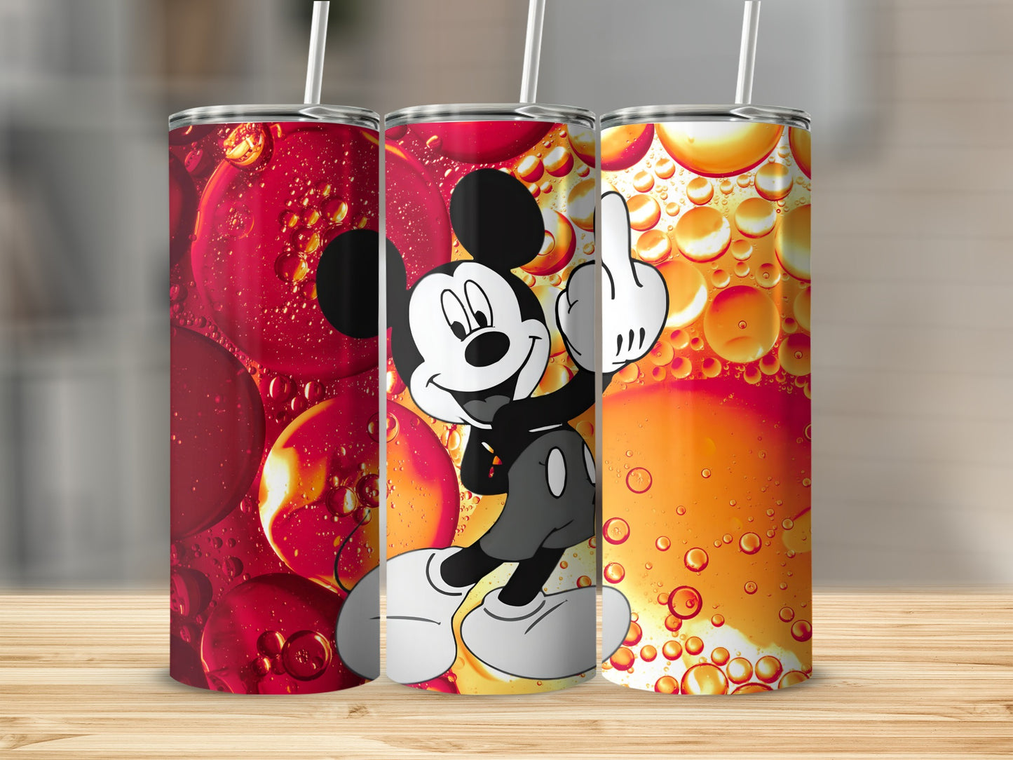 Vibrant Cartoon Character Print Tumbler Drinkware