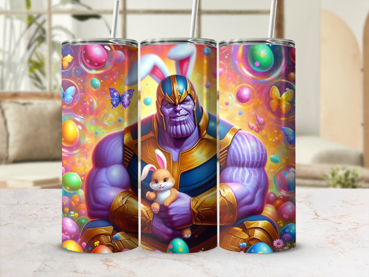 Thanos Easter Bunny Colorful Butterflies Eggs Tumbler product type