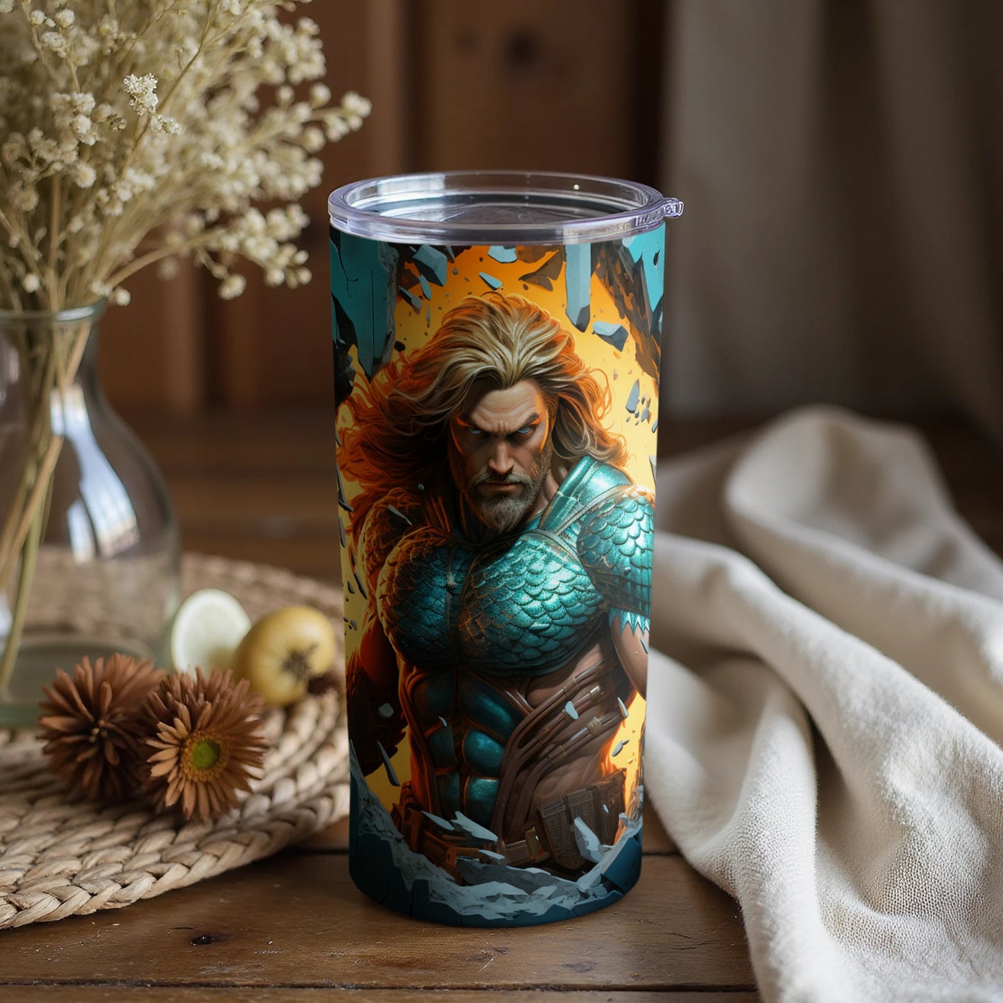 Heroic Warrior Insulated Tumbler for a Powerful Drink