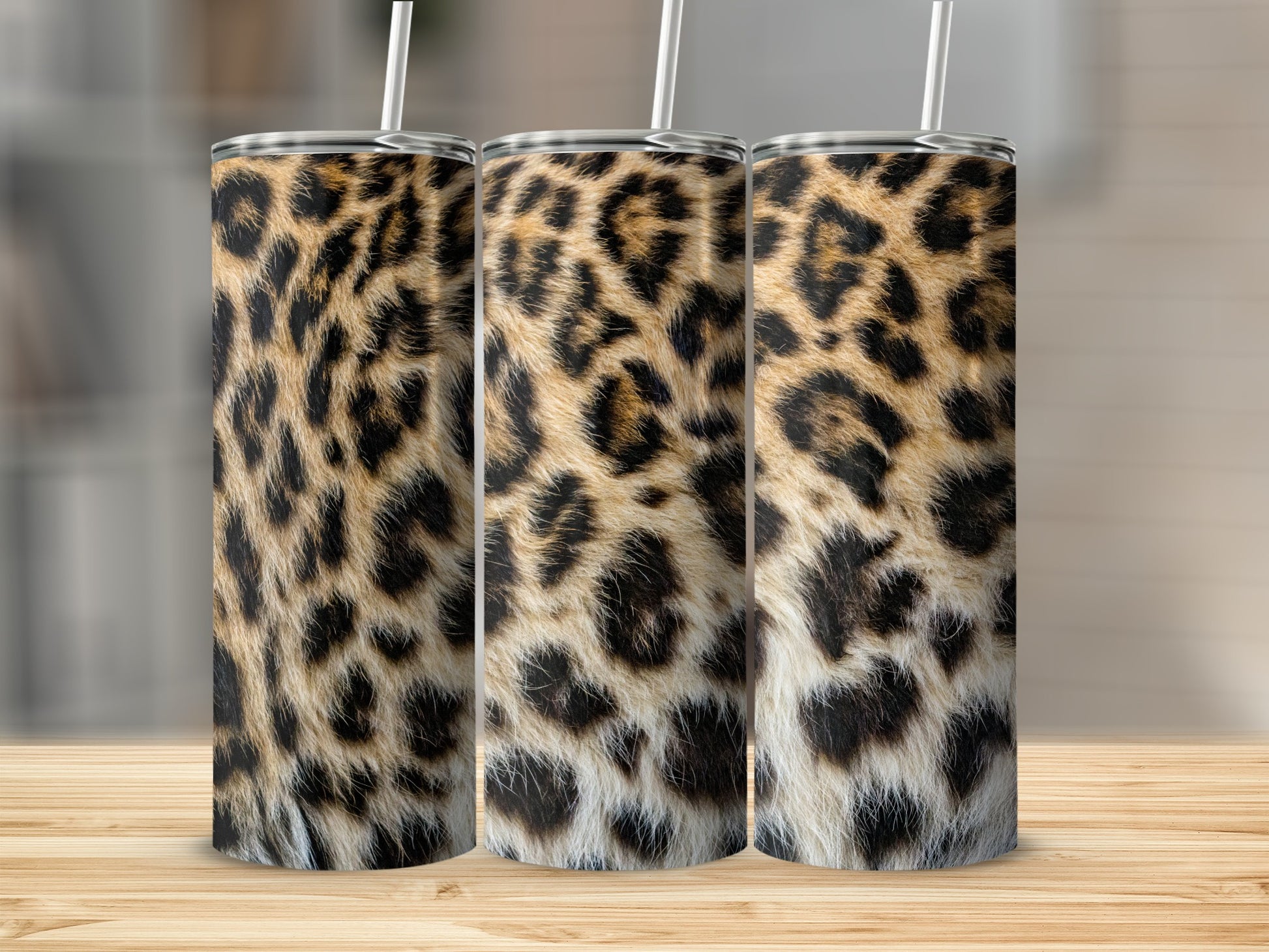 Leopard Print Insulated Tumbler for Hot and Cold Drinks