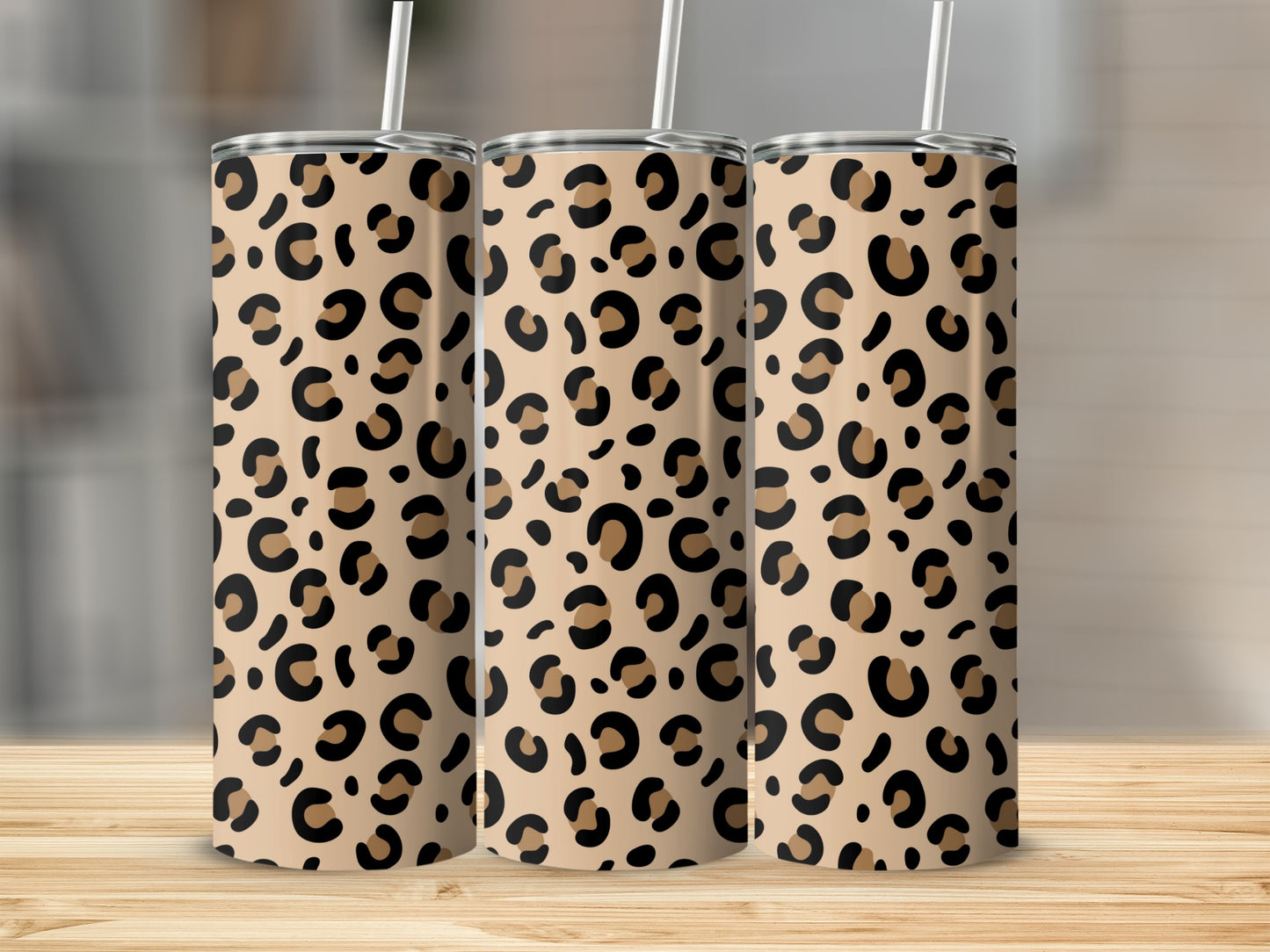 Leopard Print Patterned Insulated Tumbler product