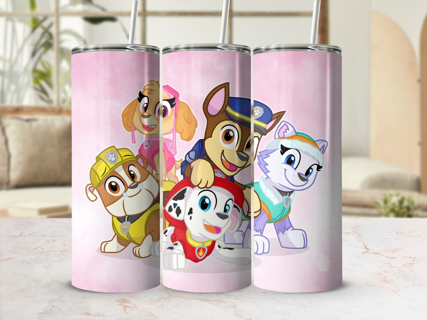 Paw Patrol Insulated Tumbler with Straw for Kids