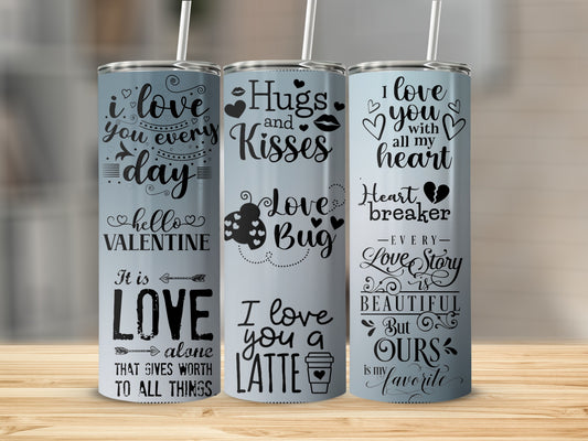 Inspirational Quote Design Tumbler Collection