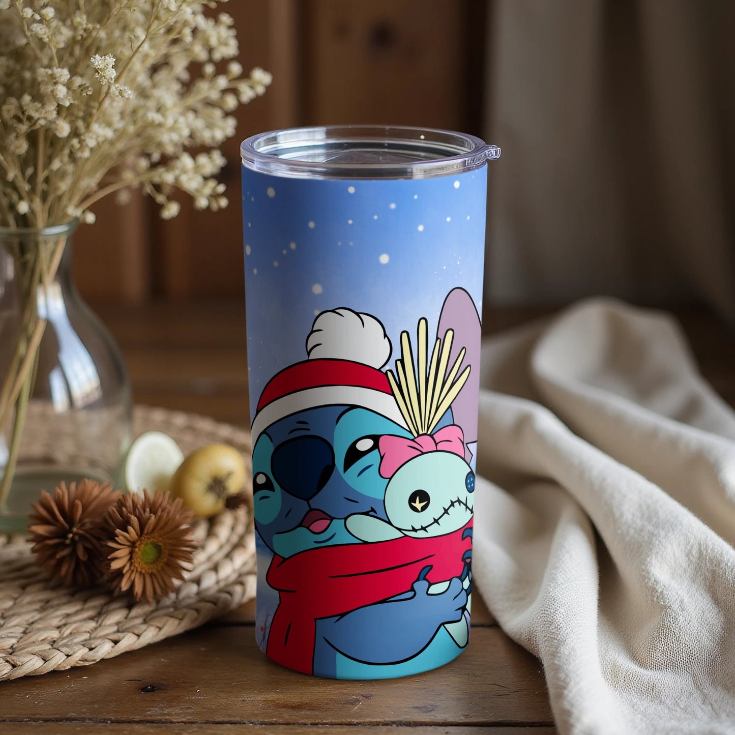 Adorable Festive Koala and Bunny Tumbler Flask