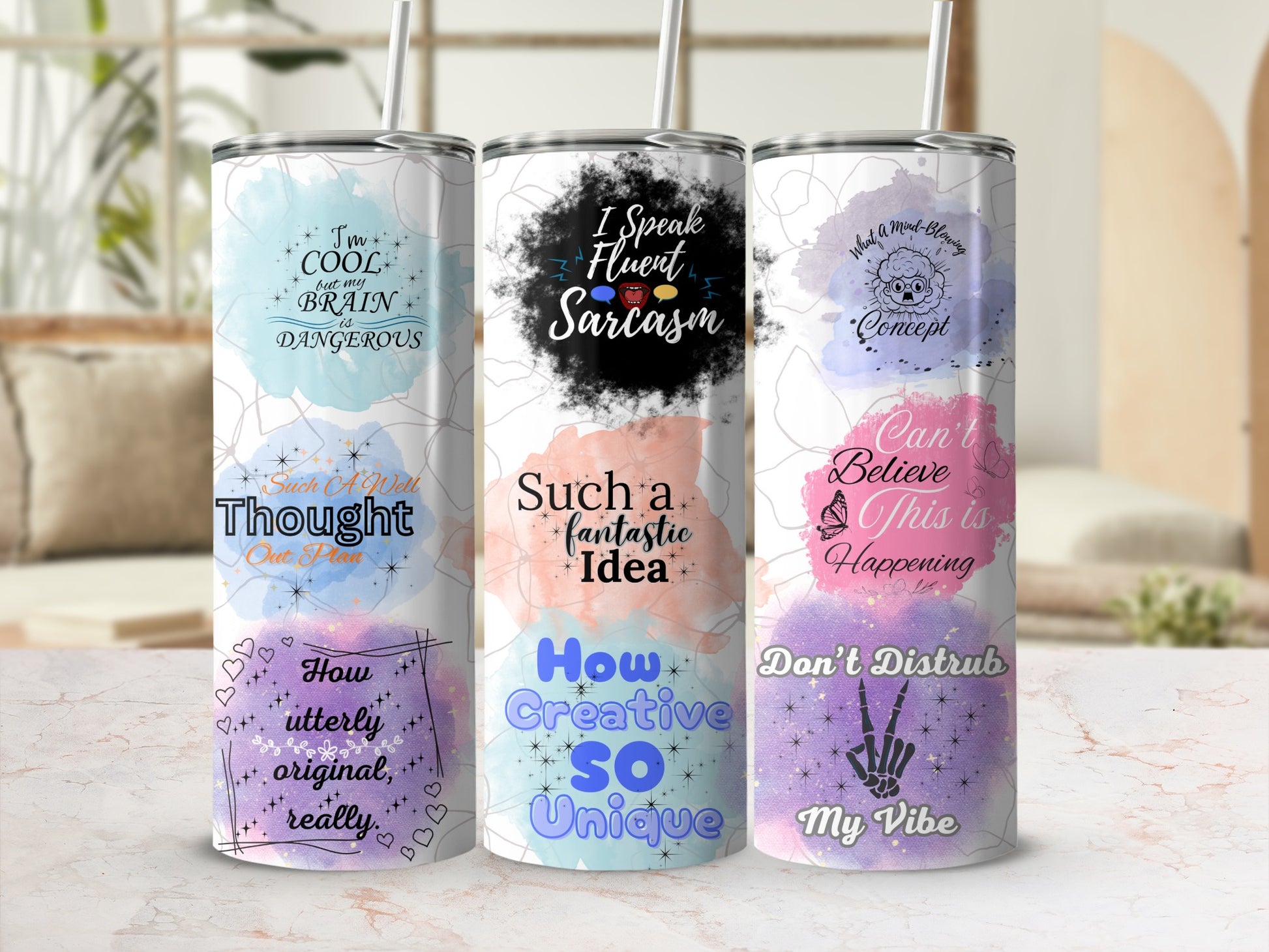 Inspirational and Humorous Quotes on Tumbler Collection