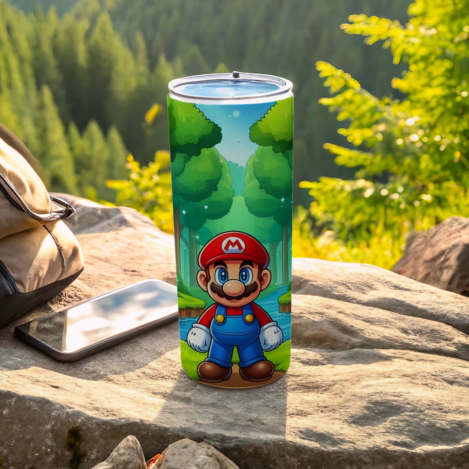 Mario Forest Adventure Travel Tumbler for Gamers